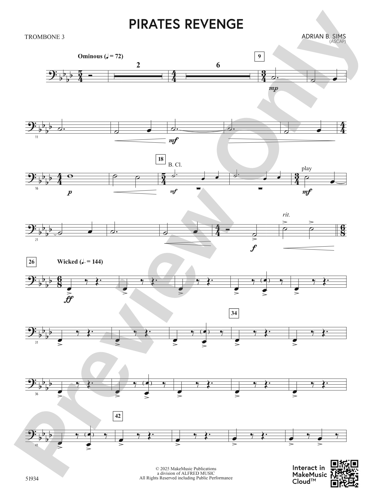 Pirates Revenge: 3rd Trombone
