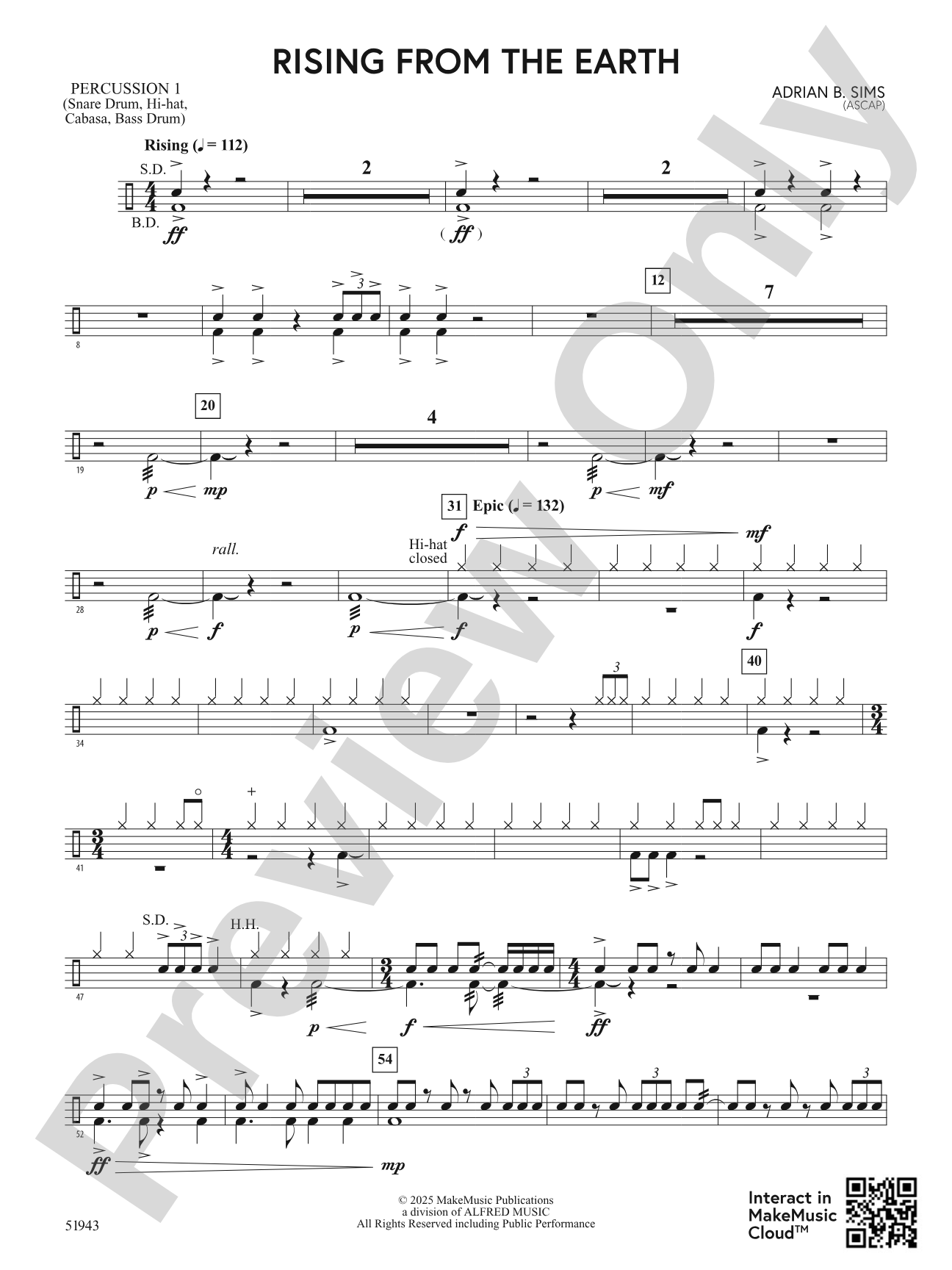 Rising From the Earth: 1st Percussion