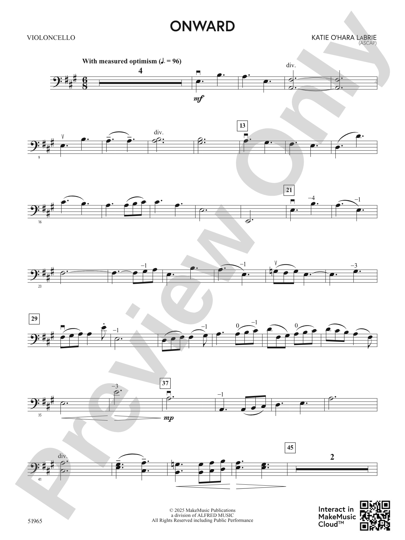 Onward: Cello