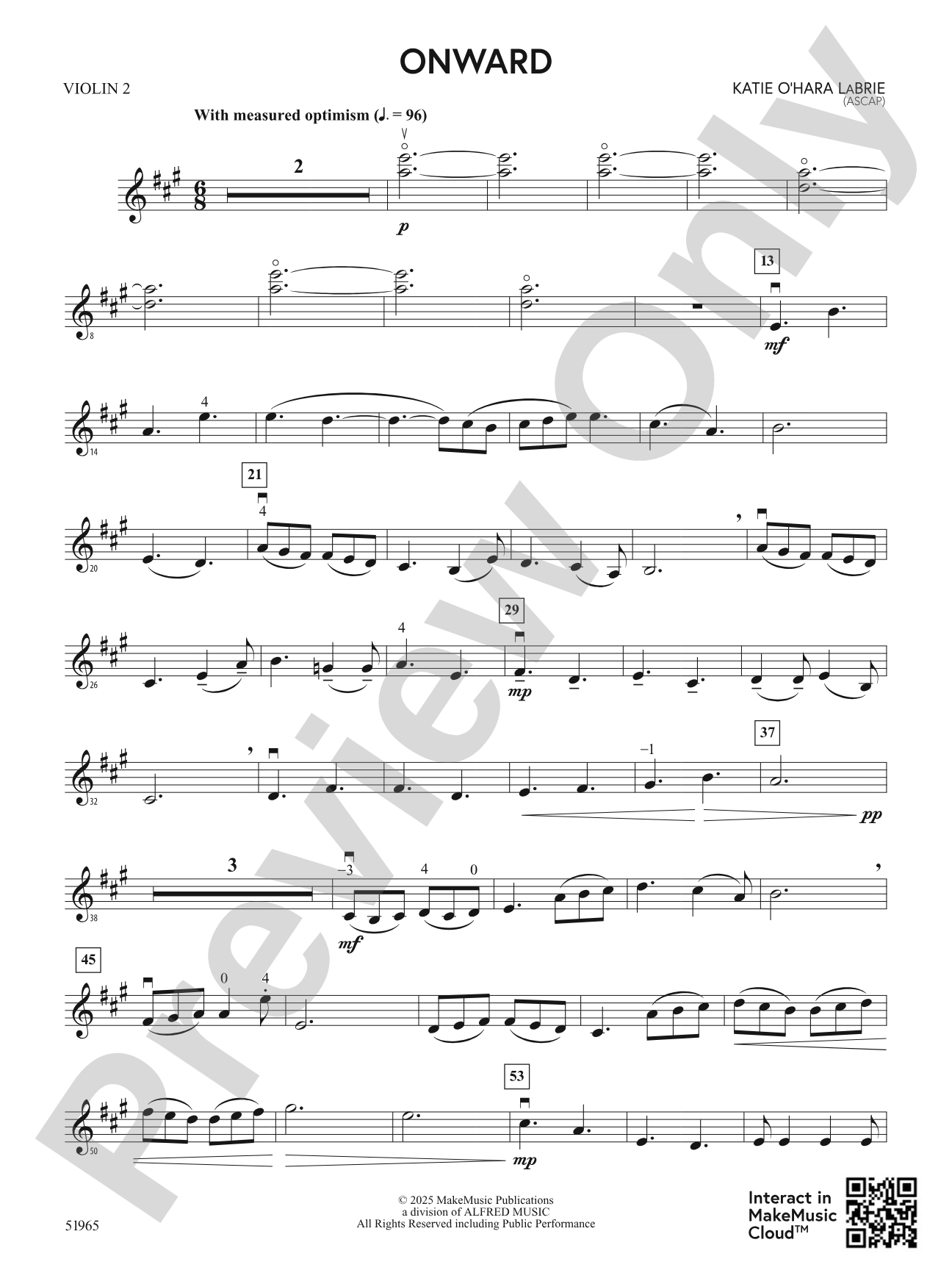 Onward: 2nd Violin