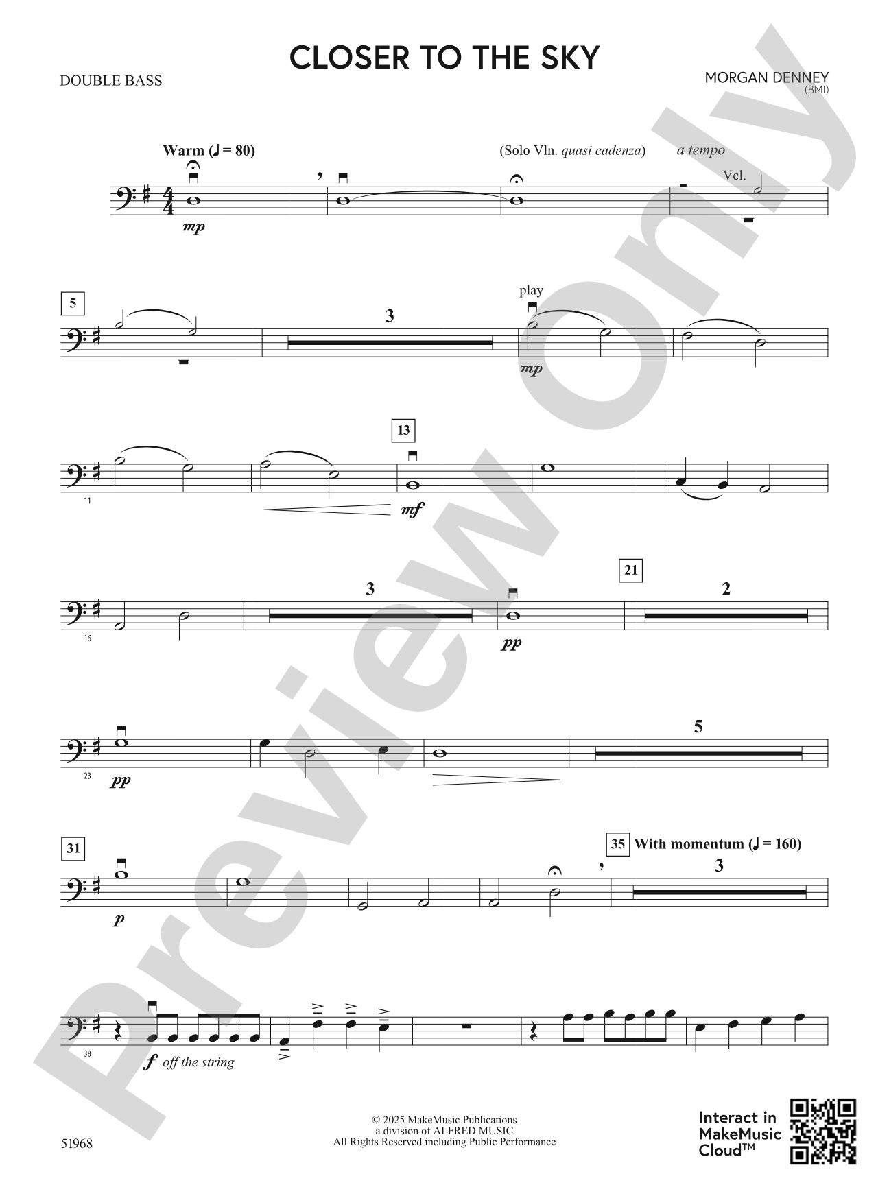 Closer to the Sky: String Bass