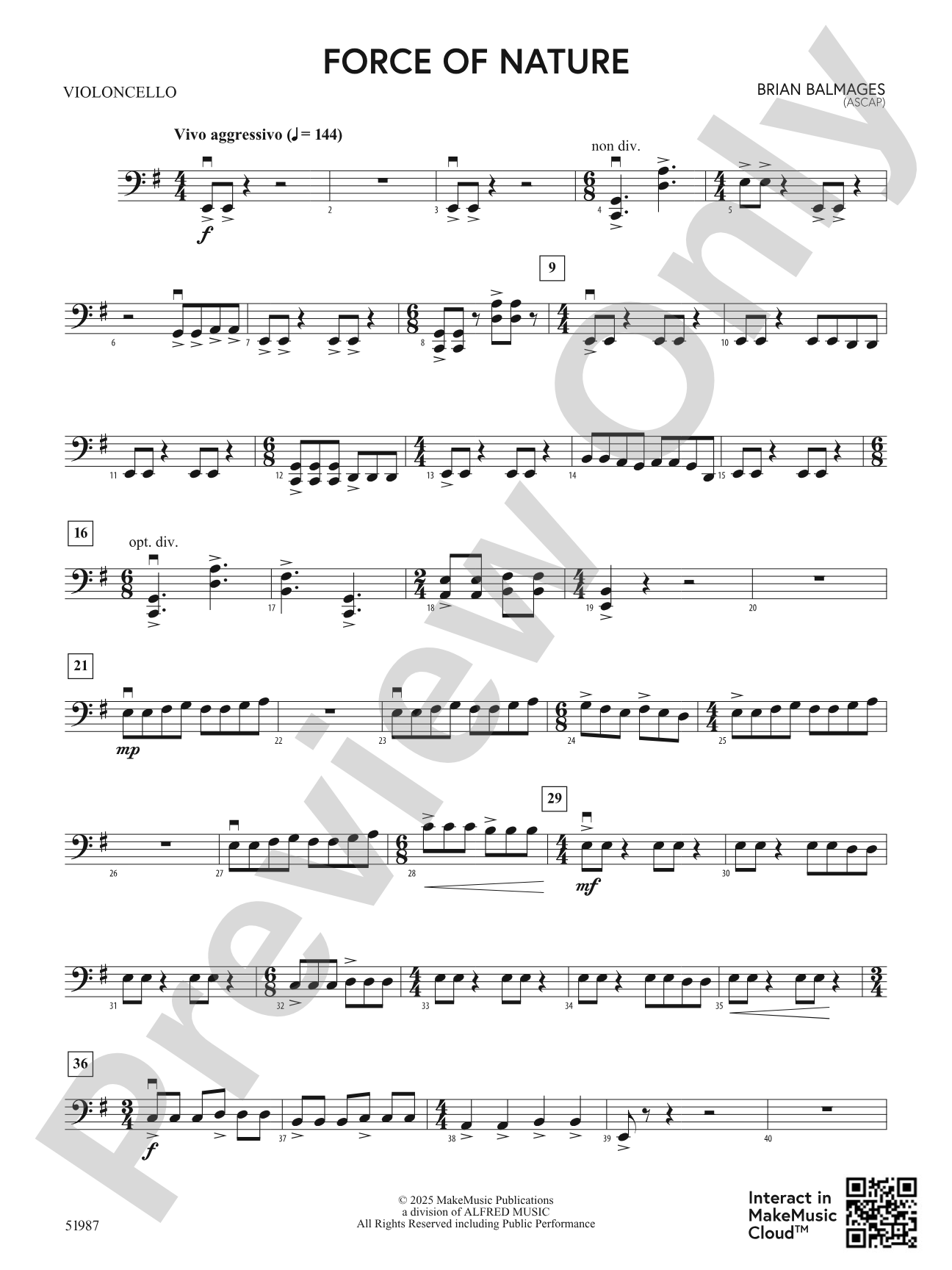 Force of Nature: Cello