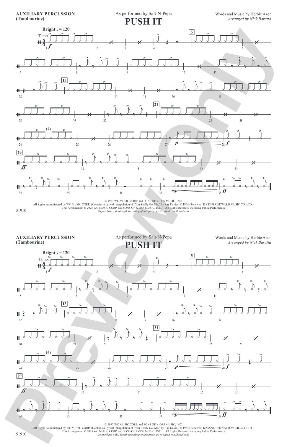 Push It: Auxiliary Percussion