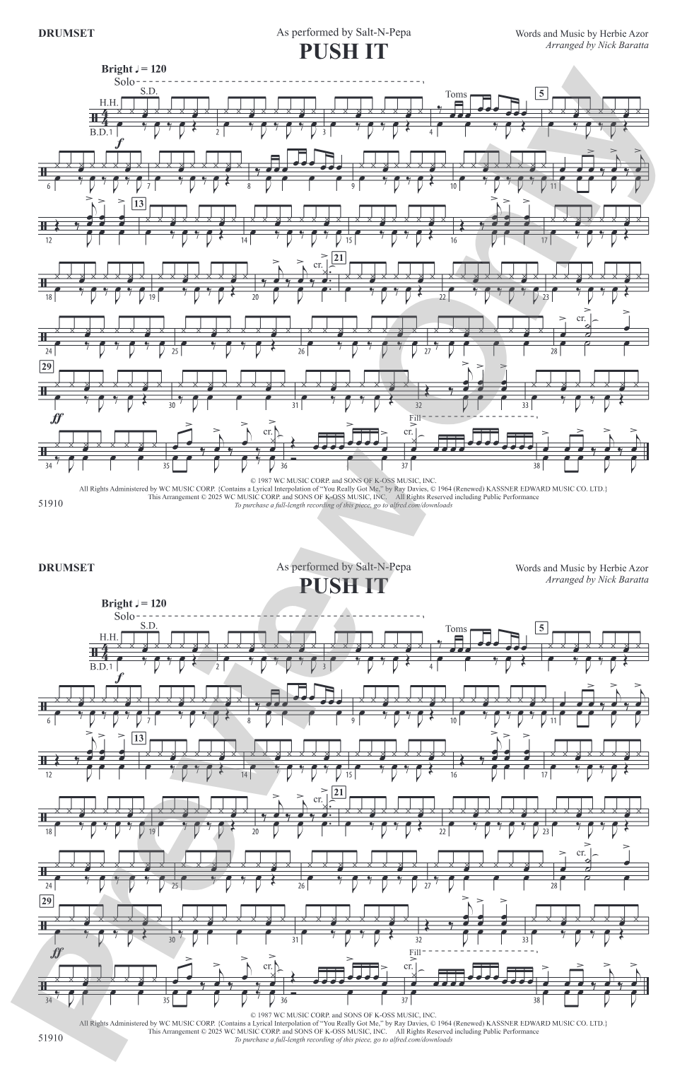 Push It: Drums