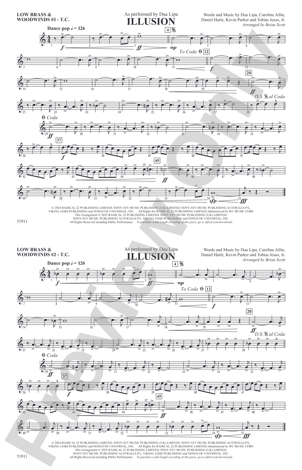 Illusion: Low Brass & Woodwinds #1 - Treble Clef