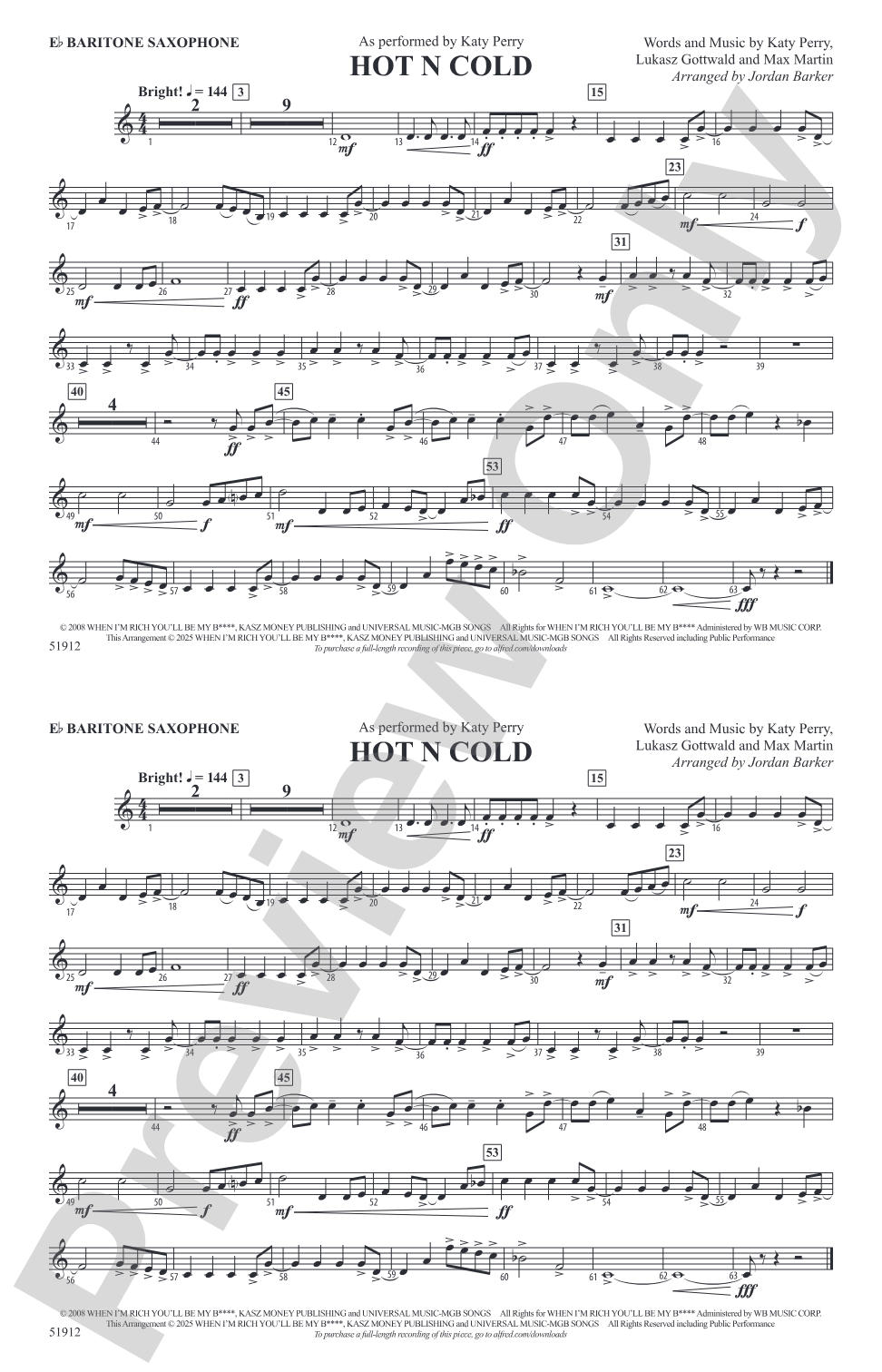Hot N Cold: E-flat Baritone Saxophone