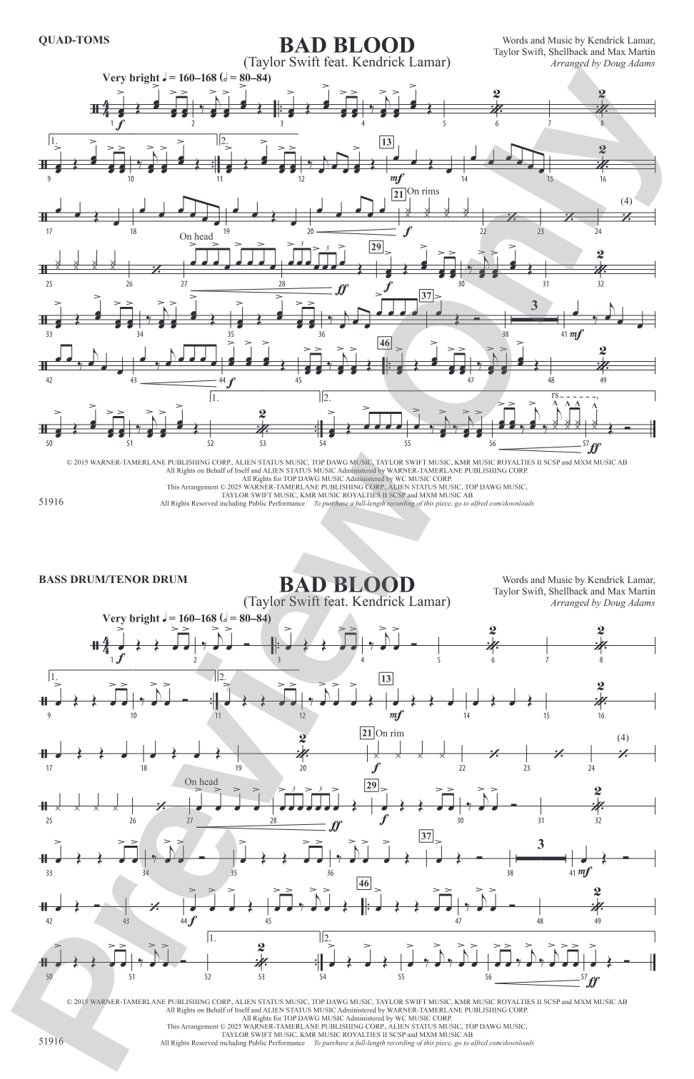 Bad Blood: Quad-Toms