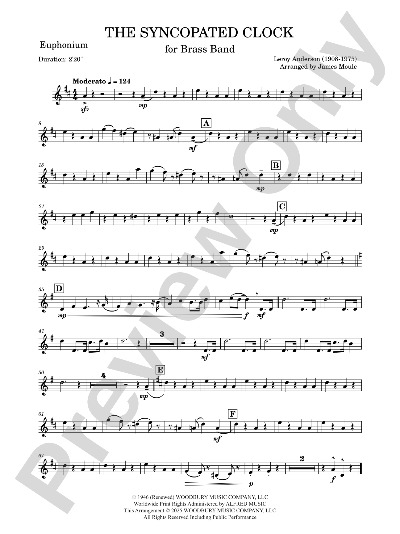 The Syncopated Clock: Euphonium