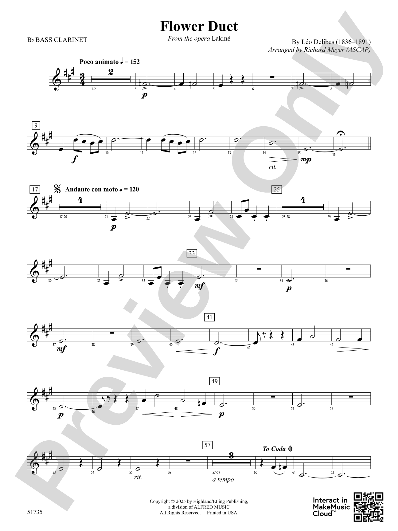Flower Duet: B-flat Bass Clarinet