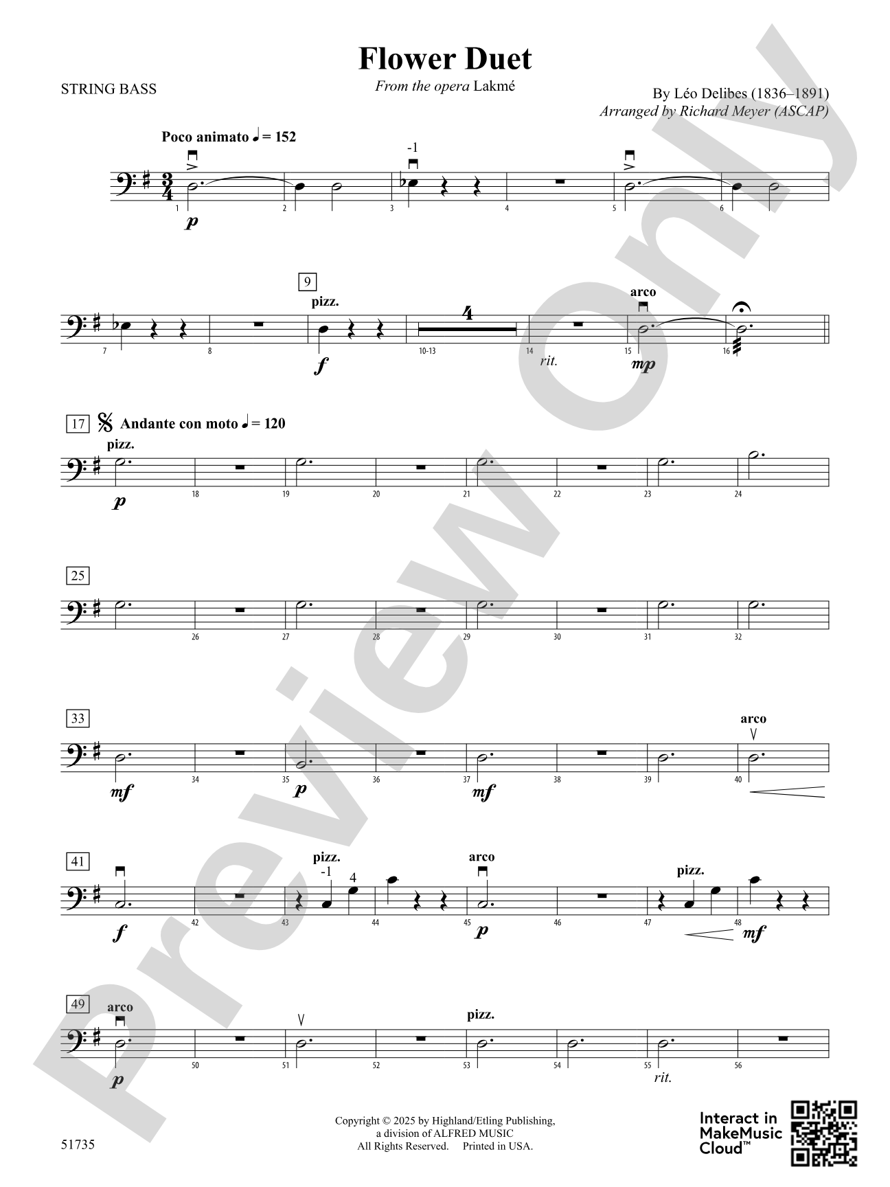 Flower Duet: String Bass