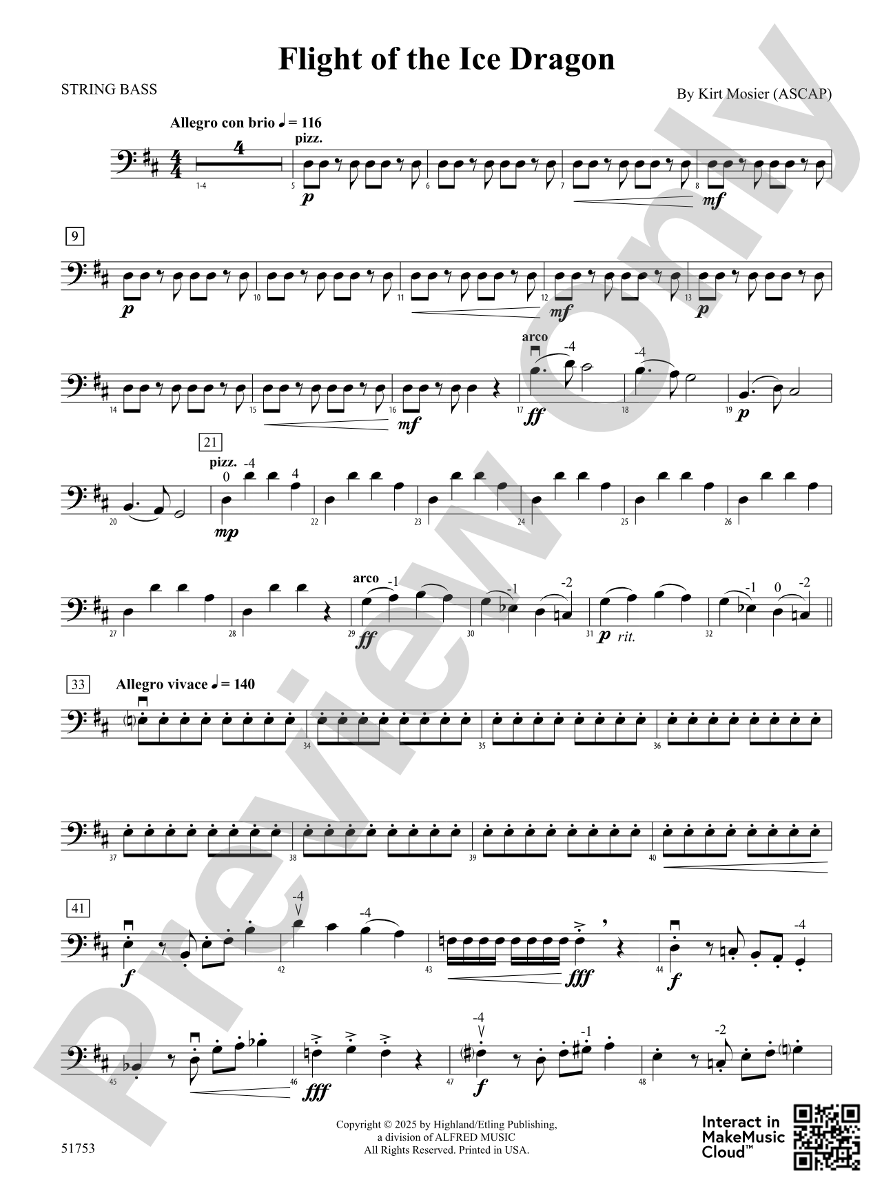 Flight of the Ice Dragon: String Bass
