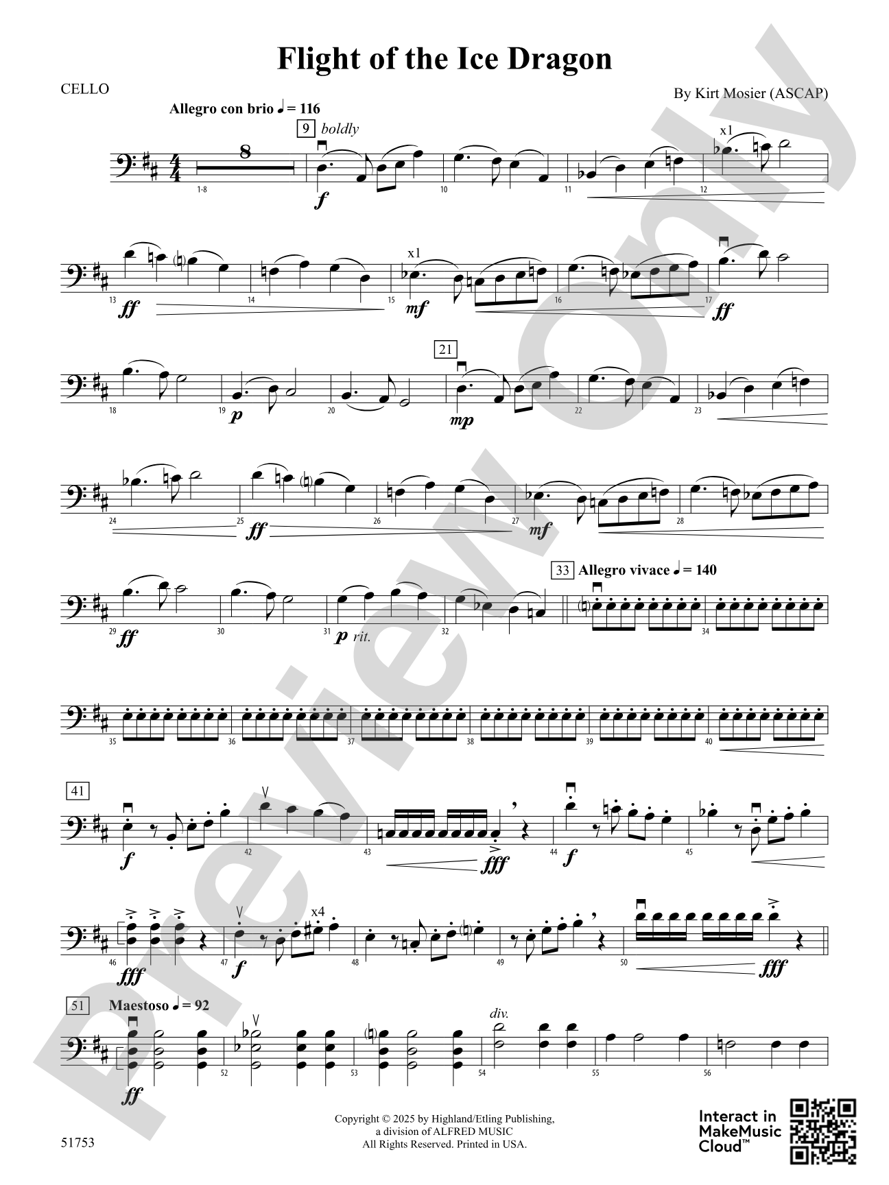Flight of the Ice Dragon: Cello