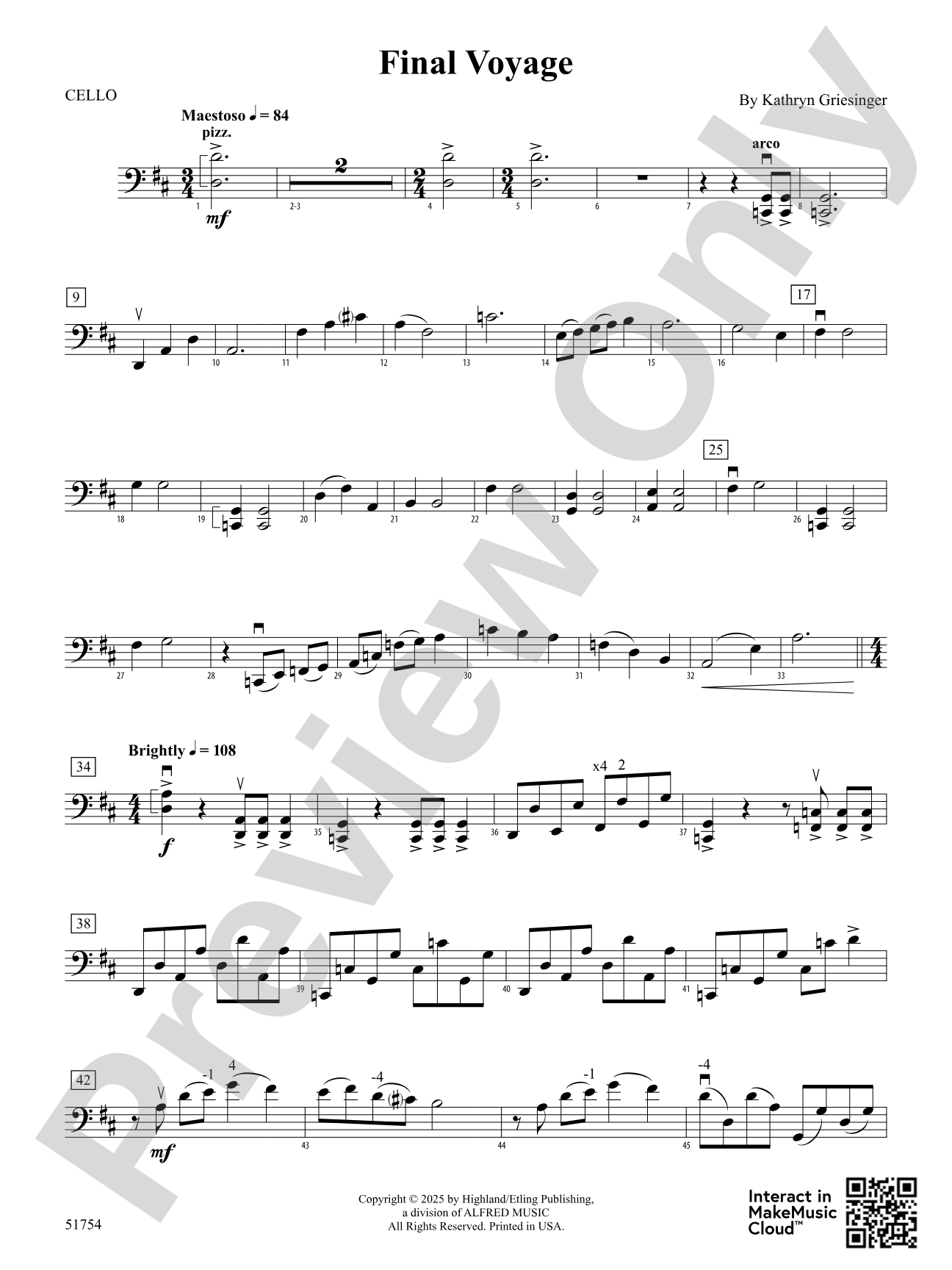 Final Voyage: Cello