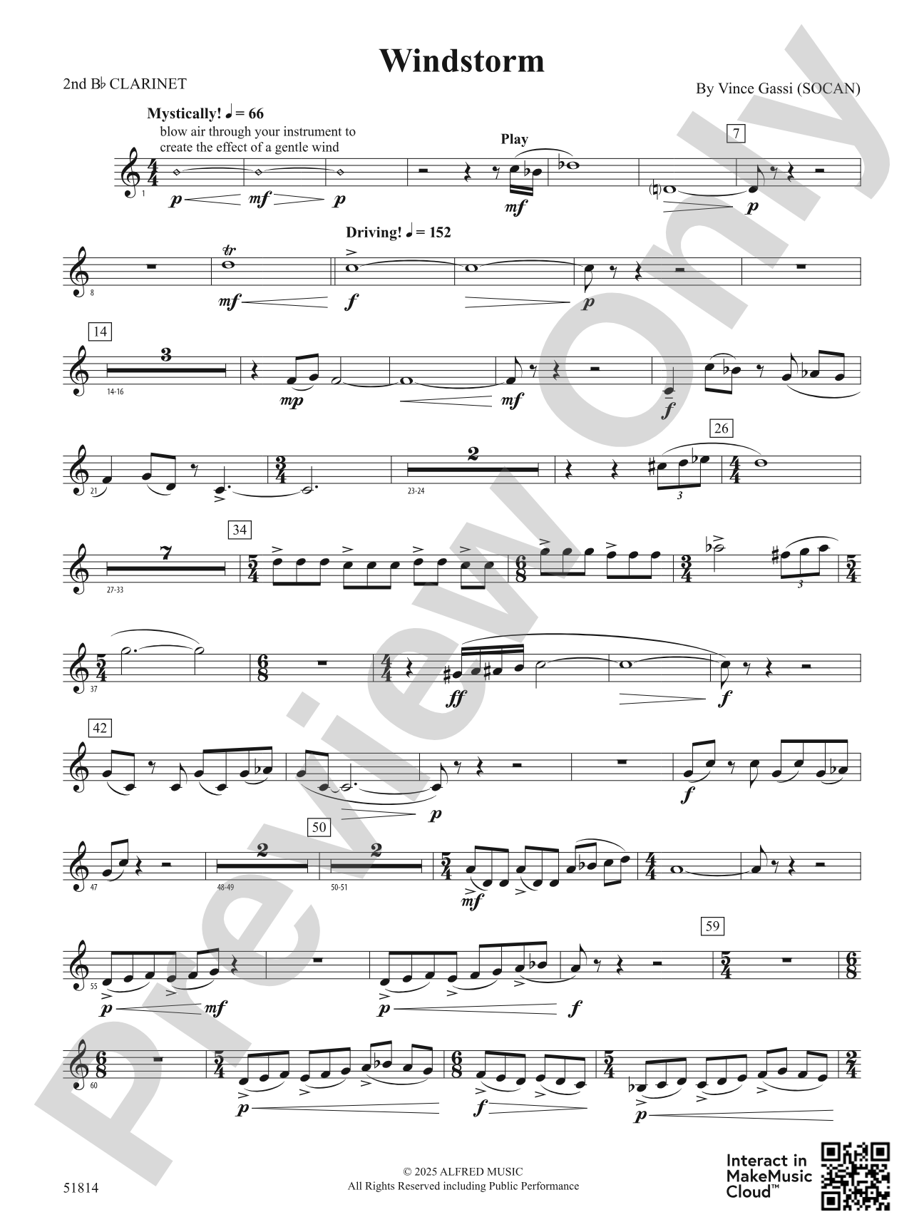 Windstorm: 2nd B-flat Clarinet