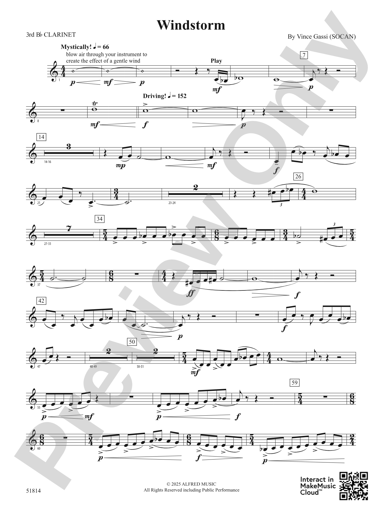 Windstorm: 3rd B-flat Clarinet