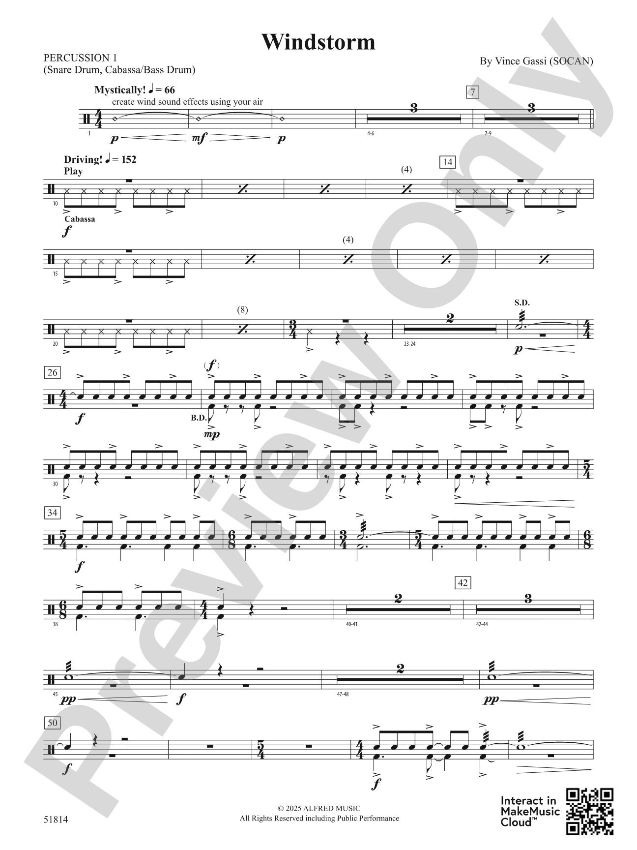 Windstorm: 1st Percussion