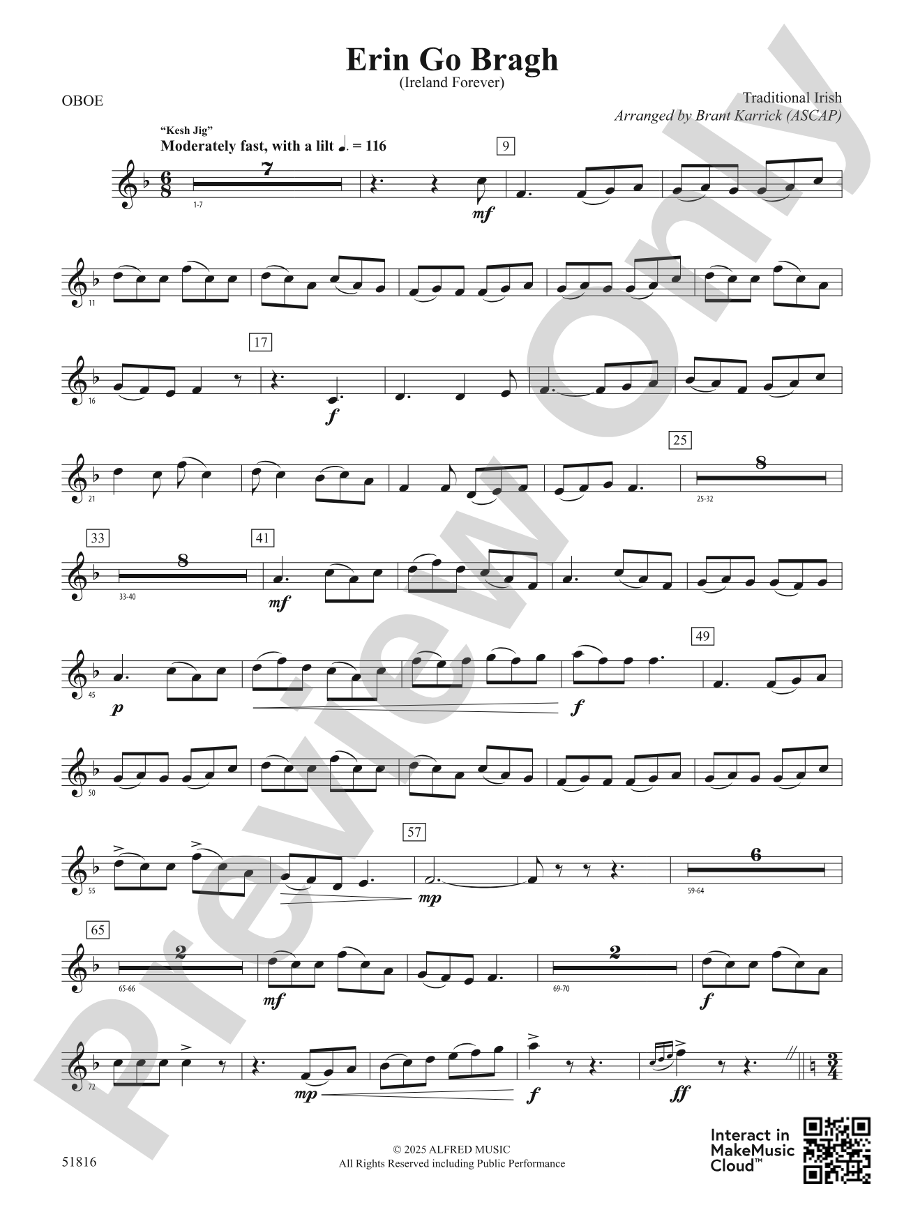 Erin Go Bragh: Oboe