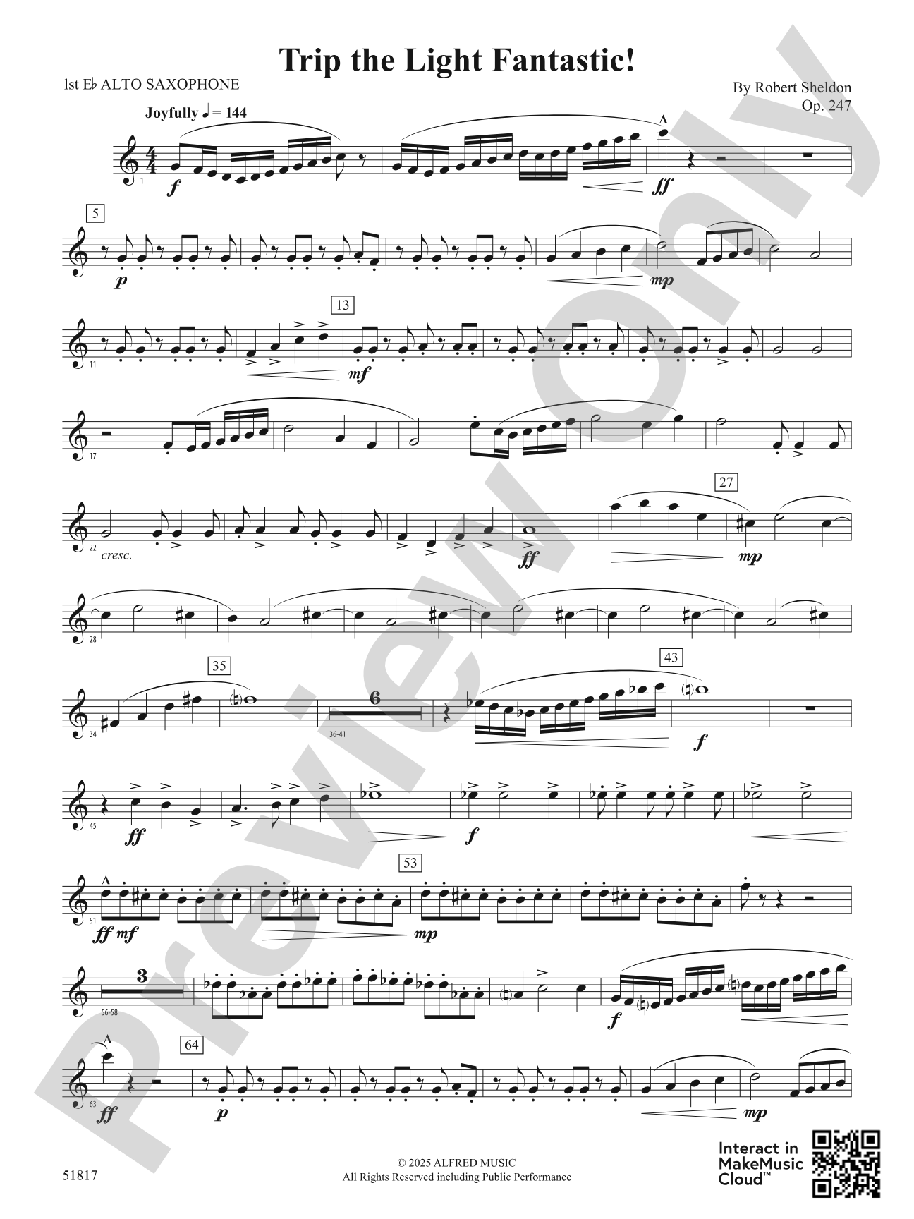 Trip the Light Fantastic!: E-flat Alto Saxophone