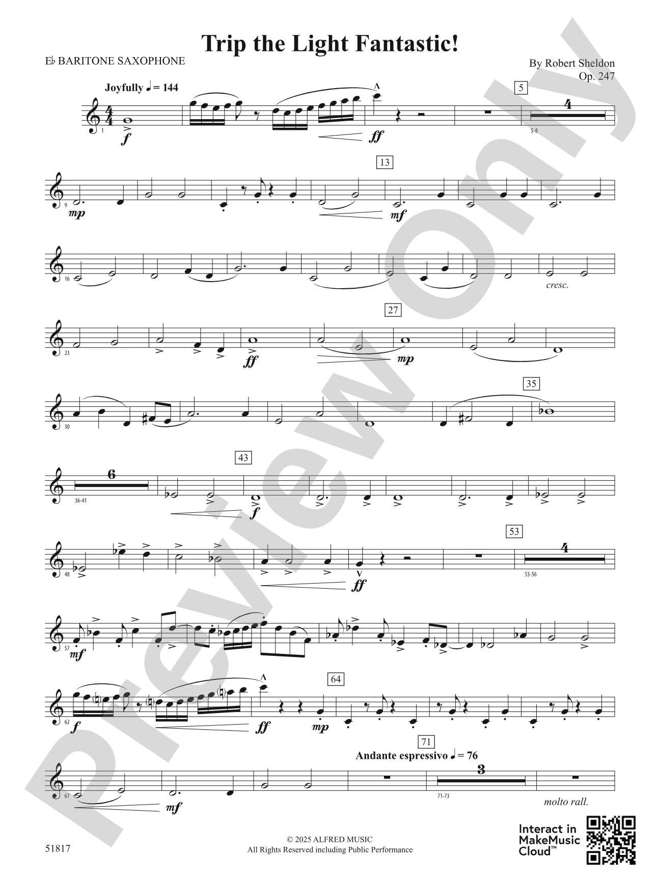 Trip the Light Fantastic!: E-flat Baritone Saxophone