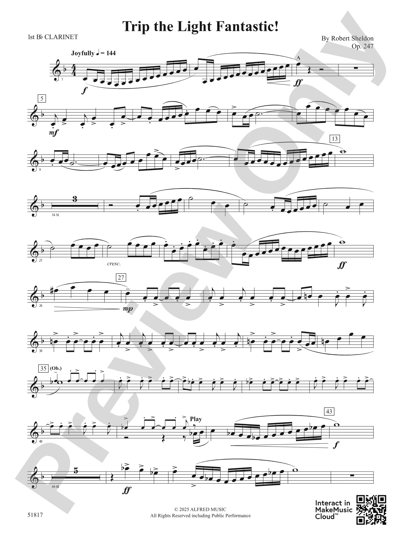 Trip the Light Fantastic!: 1st B-flat Clarinet