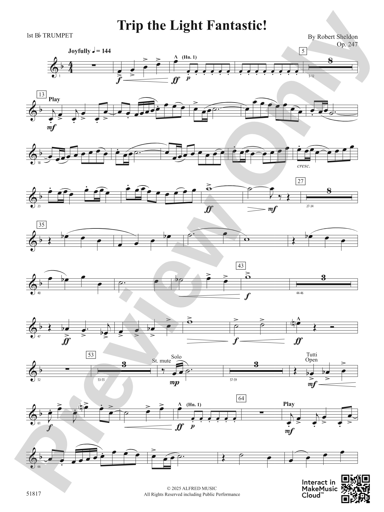 Trip the Light Fantastic!: 1st B-flat Trumpet