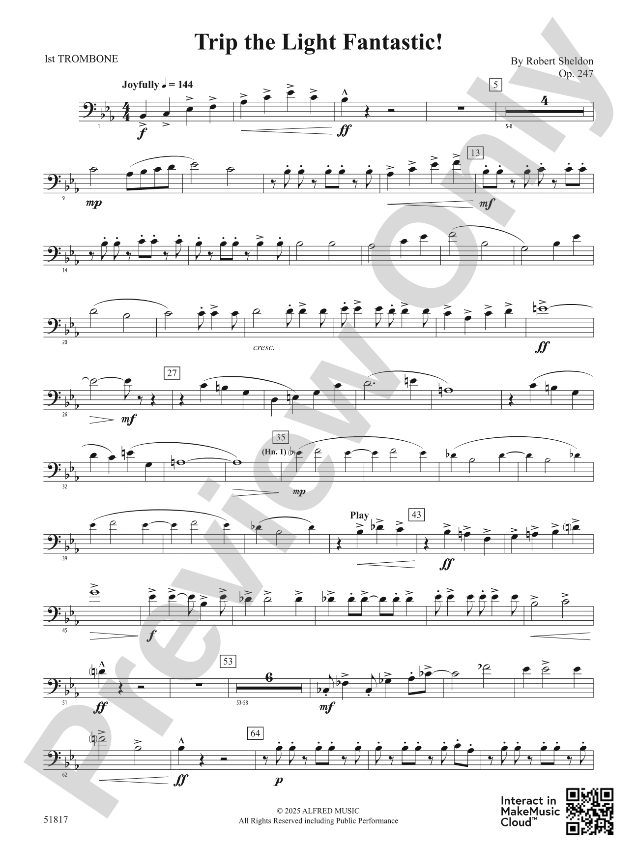 Trip the Light Fantastic!: 1st Trombone