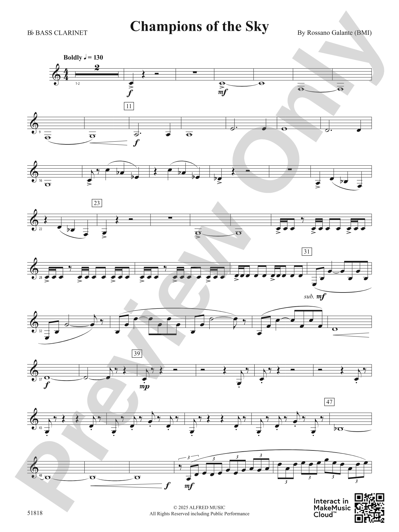 Champions of the Sky: B-flat Bass Clarinet