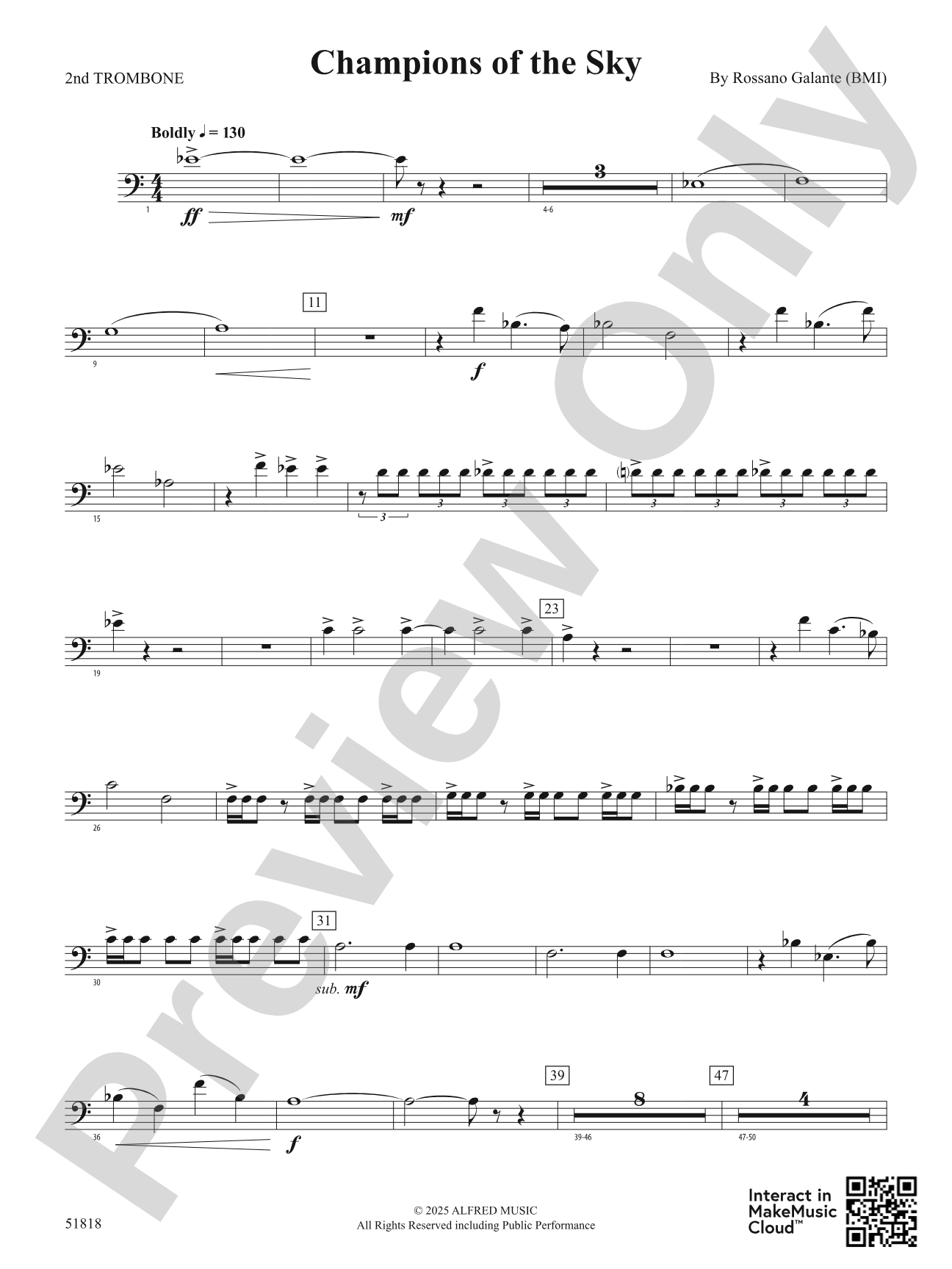 Champions of the Sky: 2nd Trombone