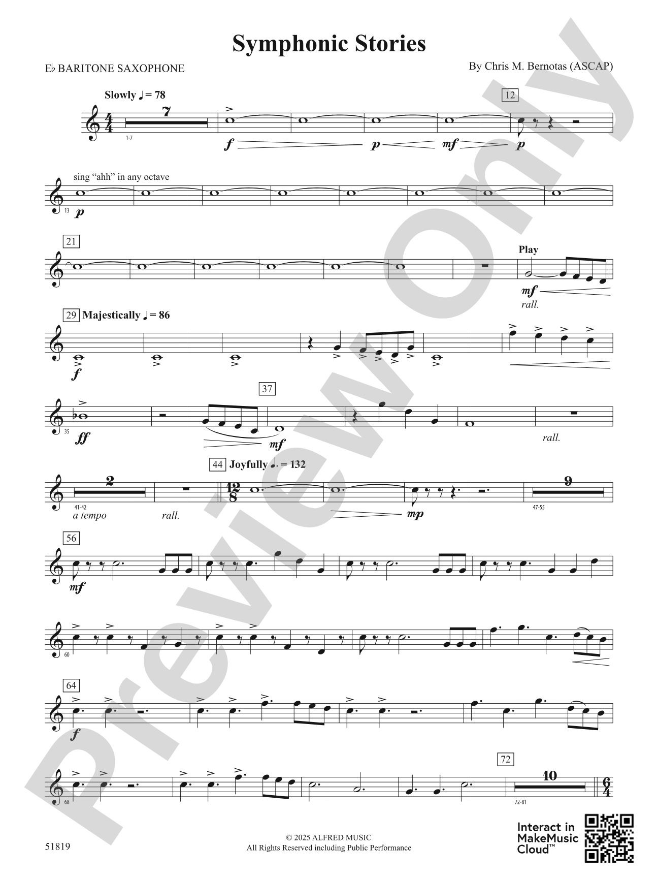 Symphonic Stories: E-flat Baritone Saxophone