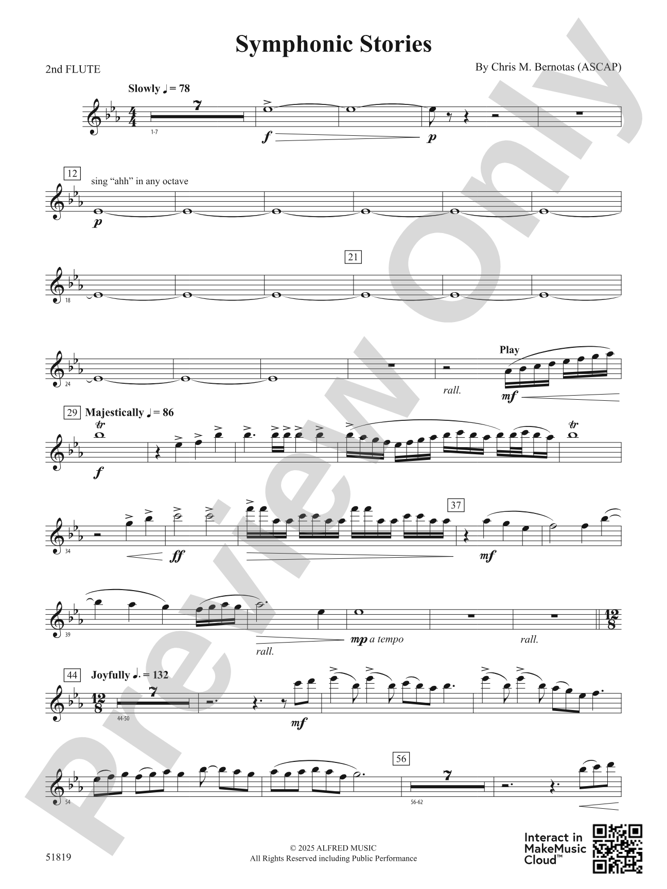 Symphonic Stories: 2nd Flute