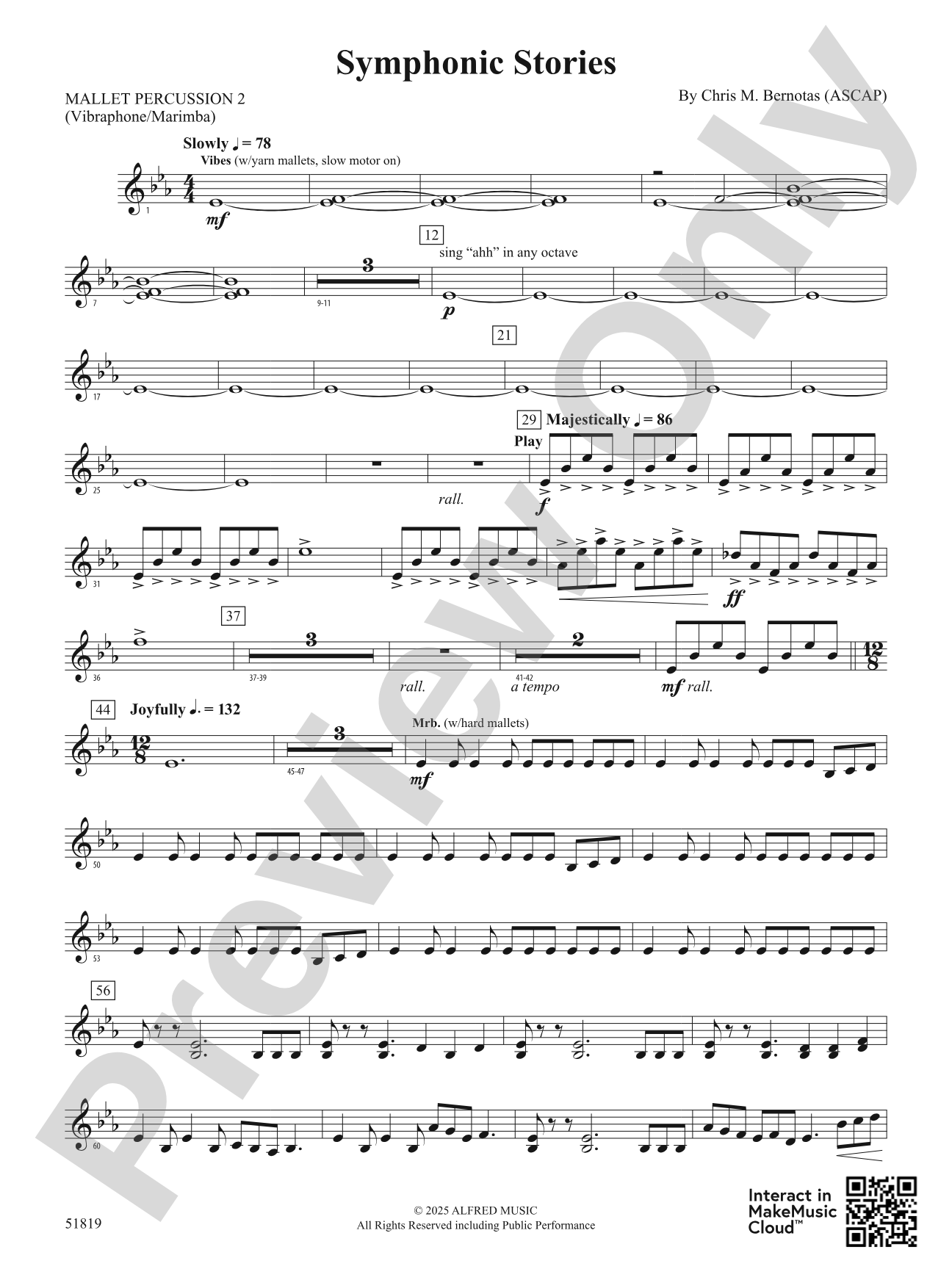 Symphonic Stories: 2nd Mallet Percussion