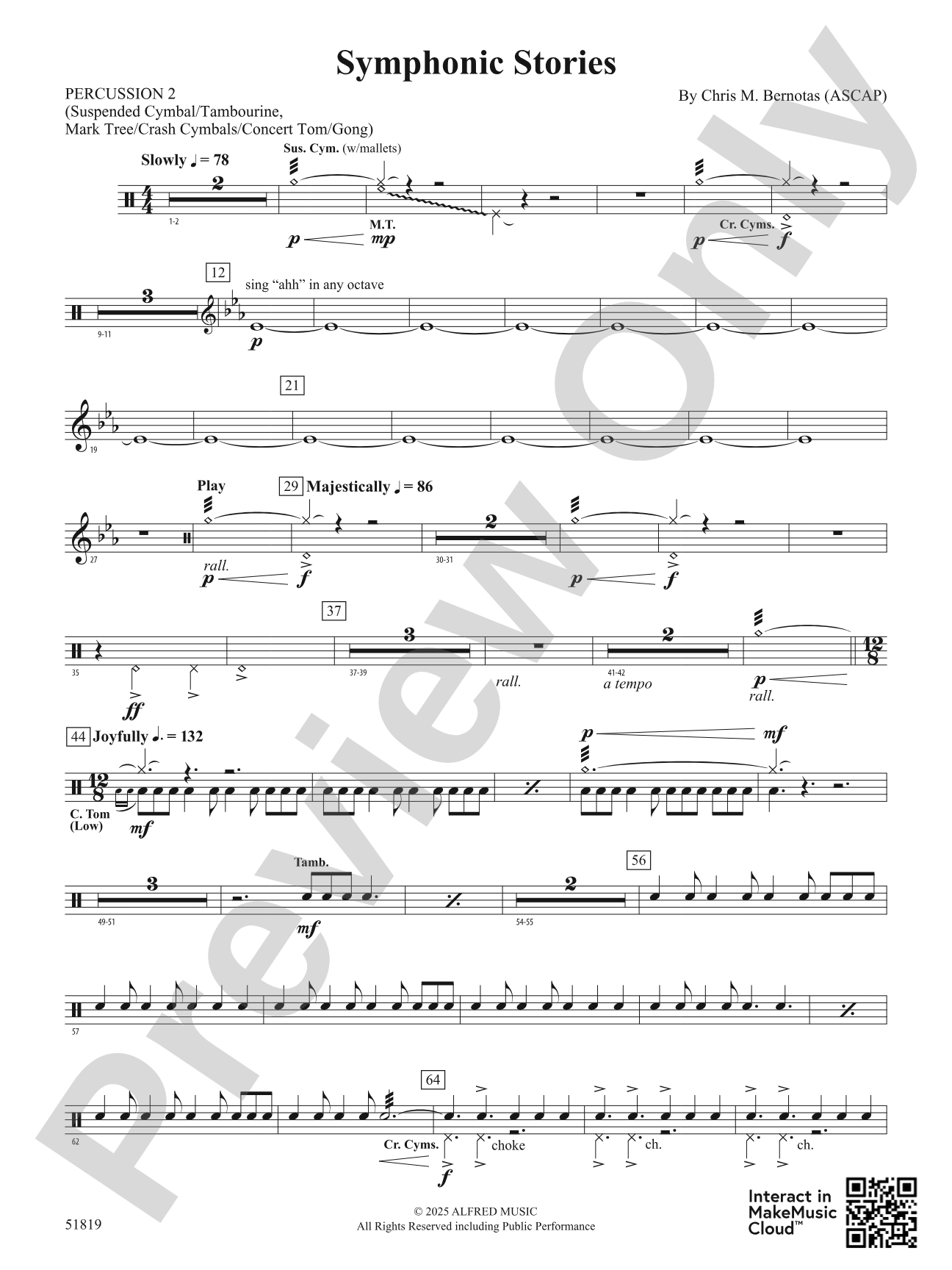 Symphonic Stories: 2nd Percussion