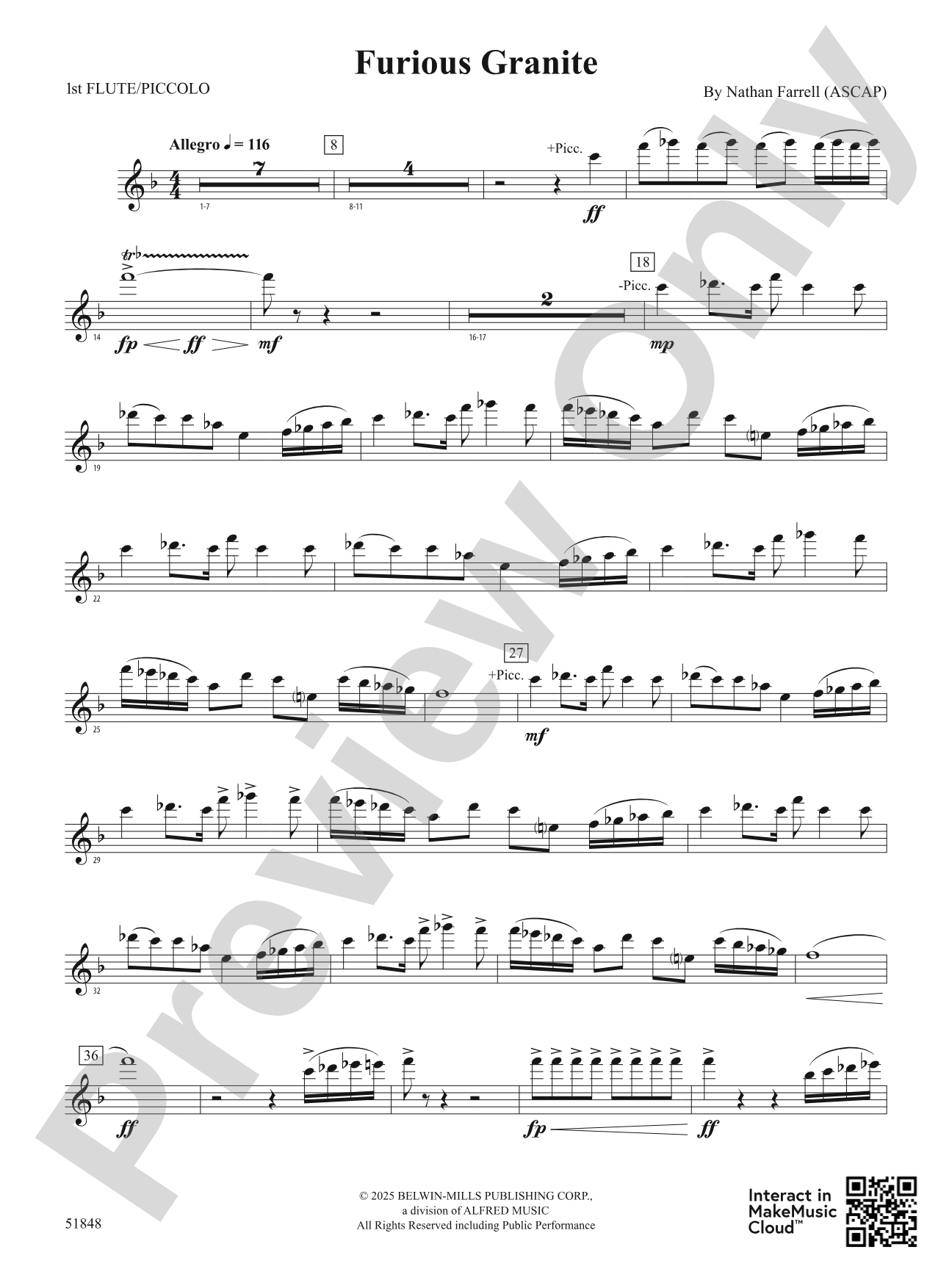 Furious Granite: Flute