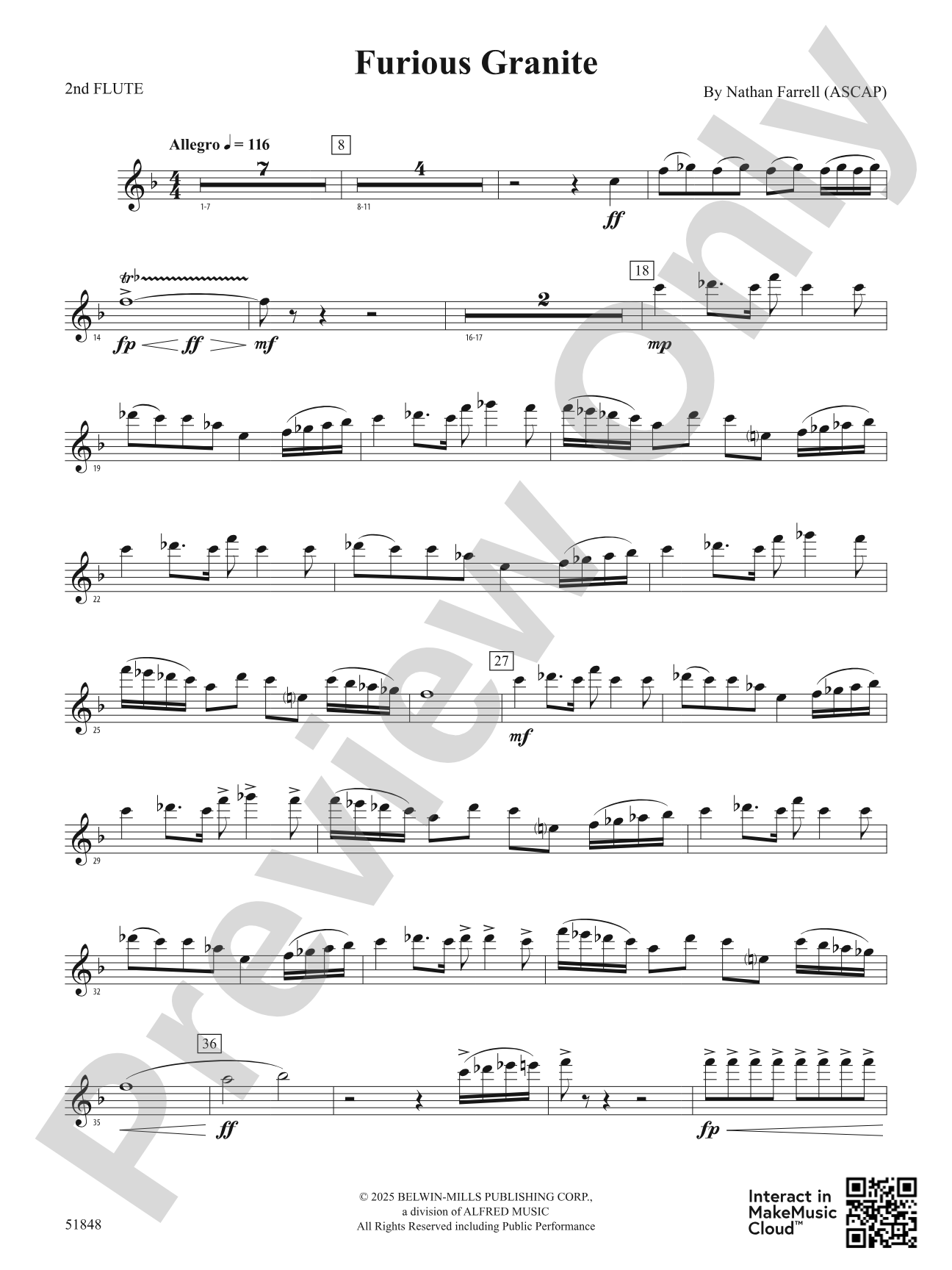 Furious Granite: 2nd Flute