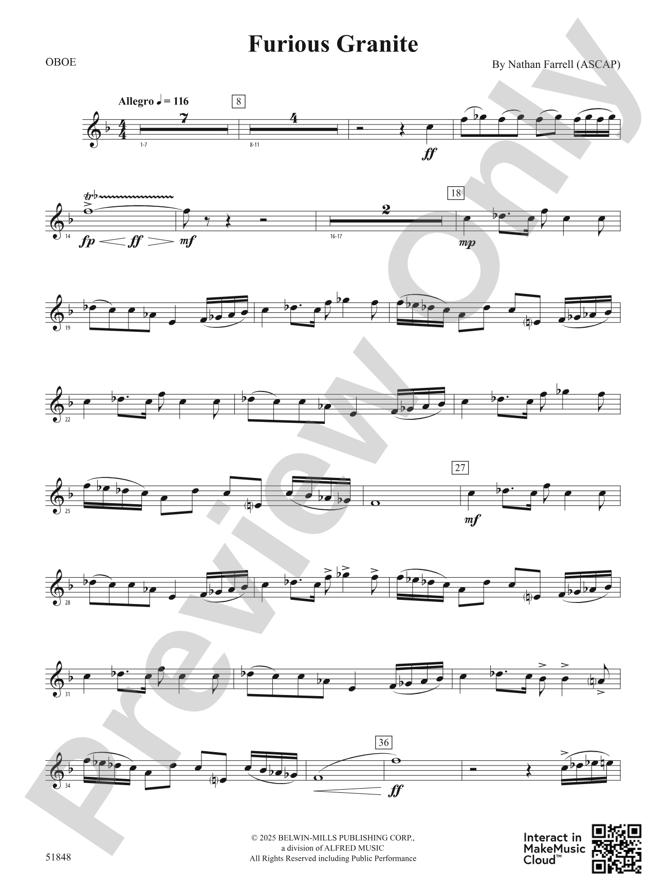 Furious Granite: Oboe