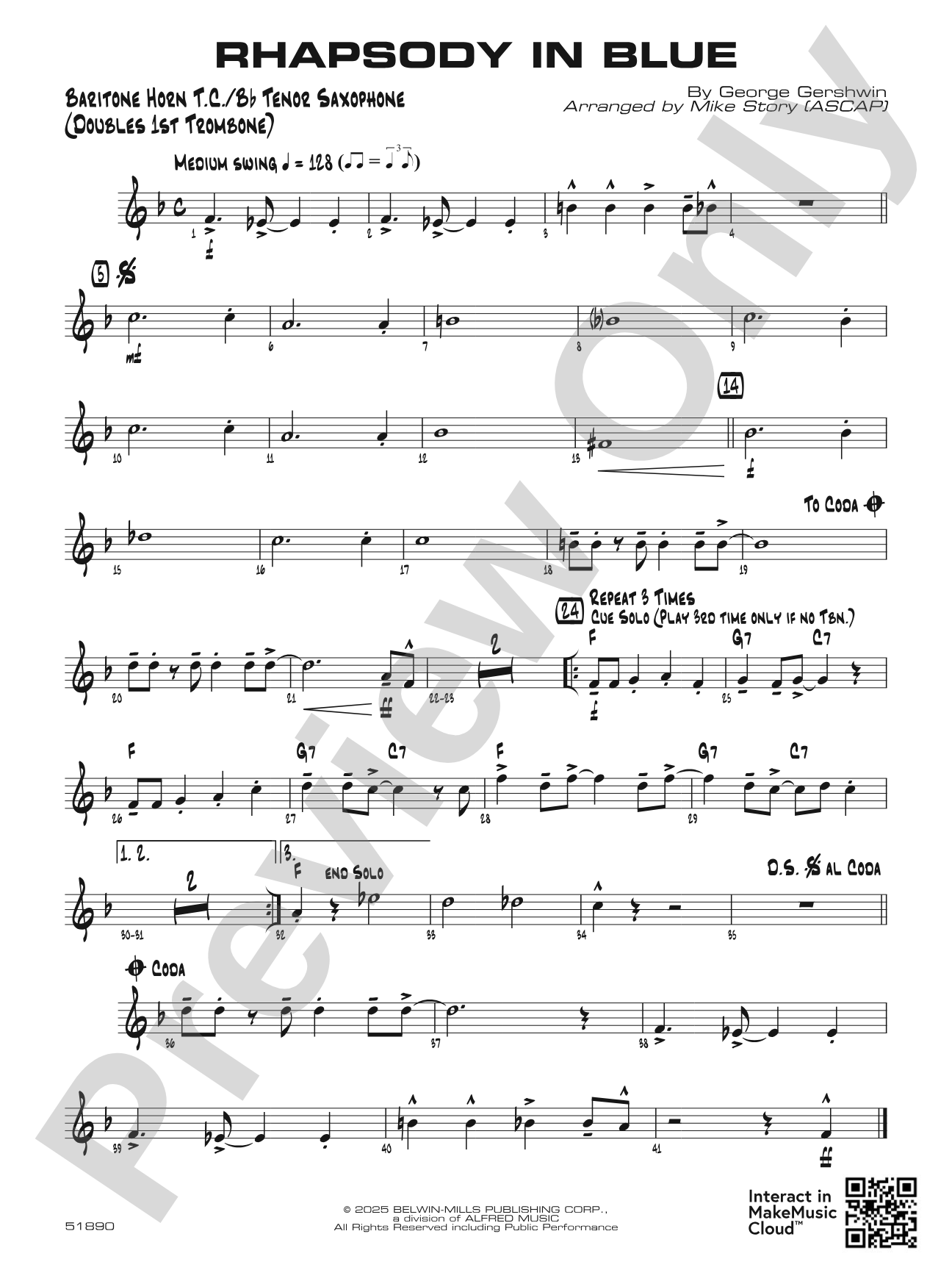 Rhapsody in Blue: Baritone T.C.