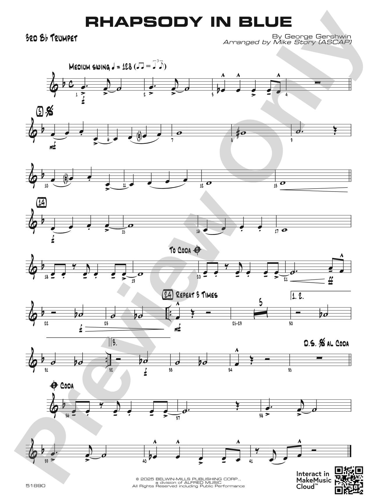 Rhapsody in Blue: 3rd B-flat Trumpet