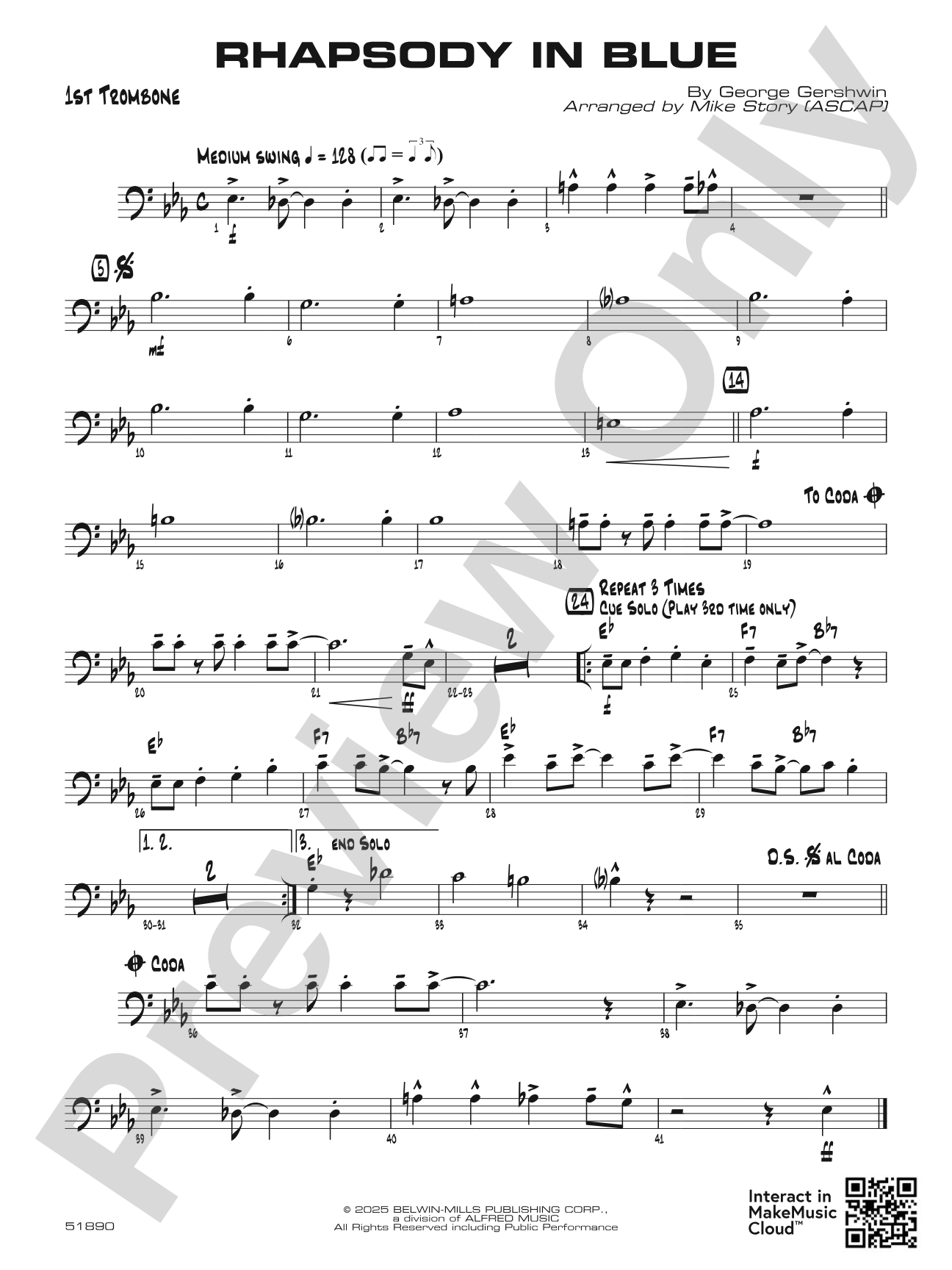 Rhapsody in Blue: 1st Trombone