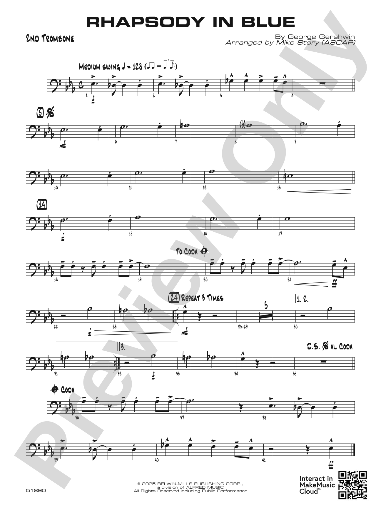 Rhapsody in Blue: 2nd Trombone