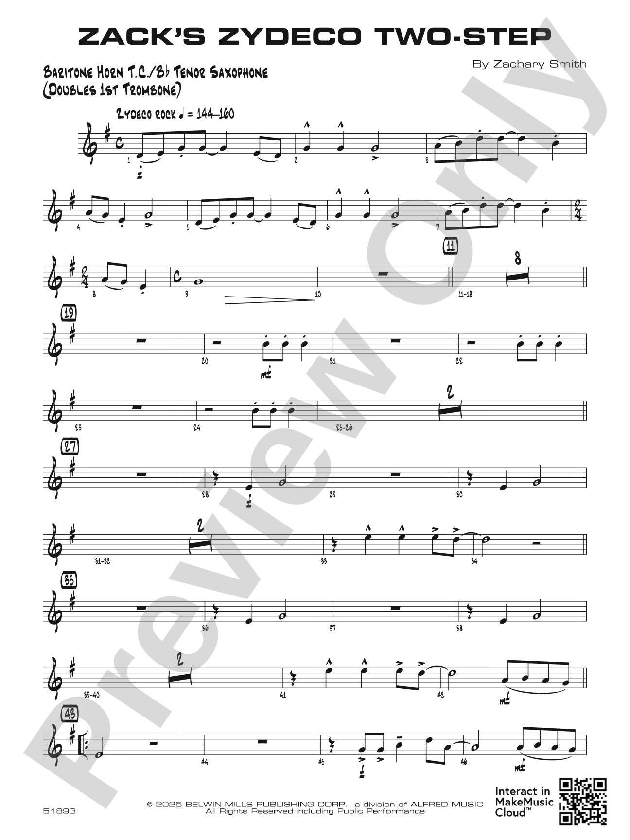 Zack's Zydeco Two-Step: Baritone T.C.