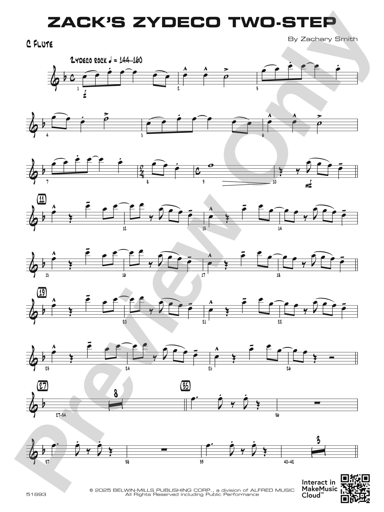 Zack's Zydeco Two-Step: Flute