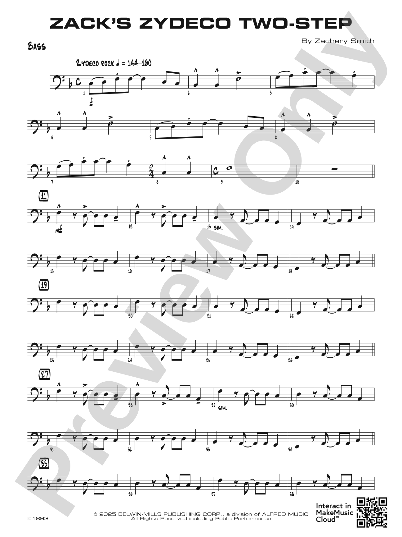 Zack's Zydeco Two-Step: String Bass