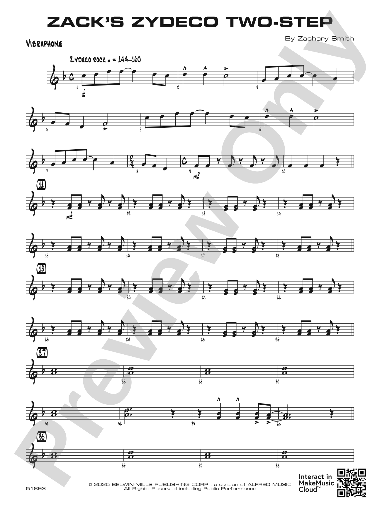 Zack's Zydeco Two-Step: Vibraphone