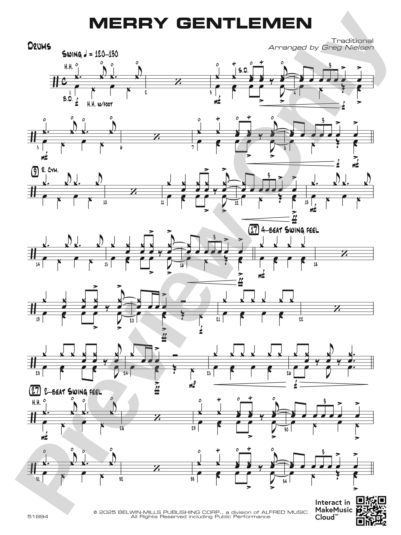 Merry Gentlemen: Drums