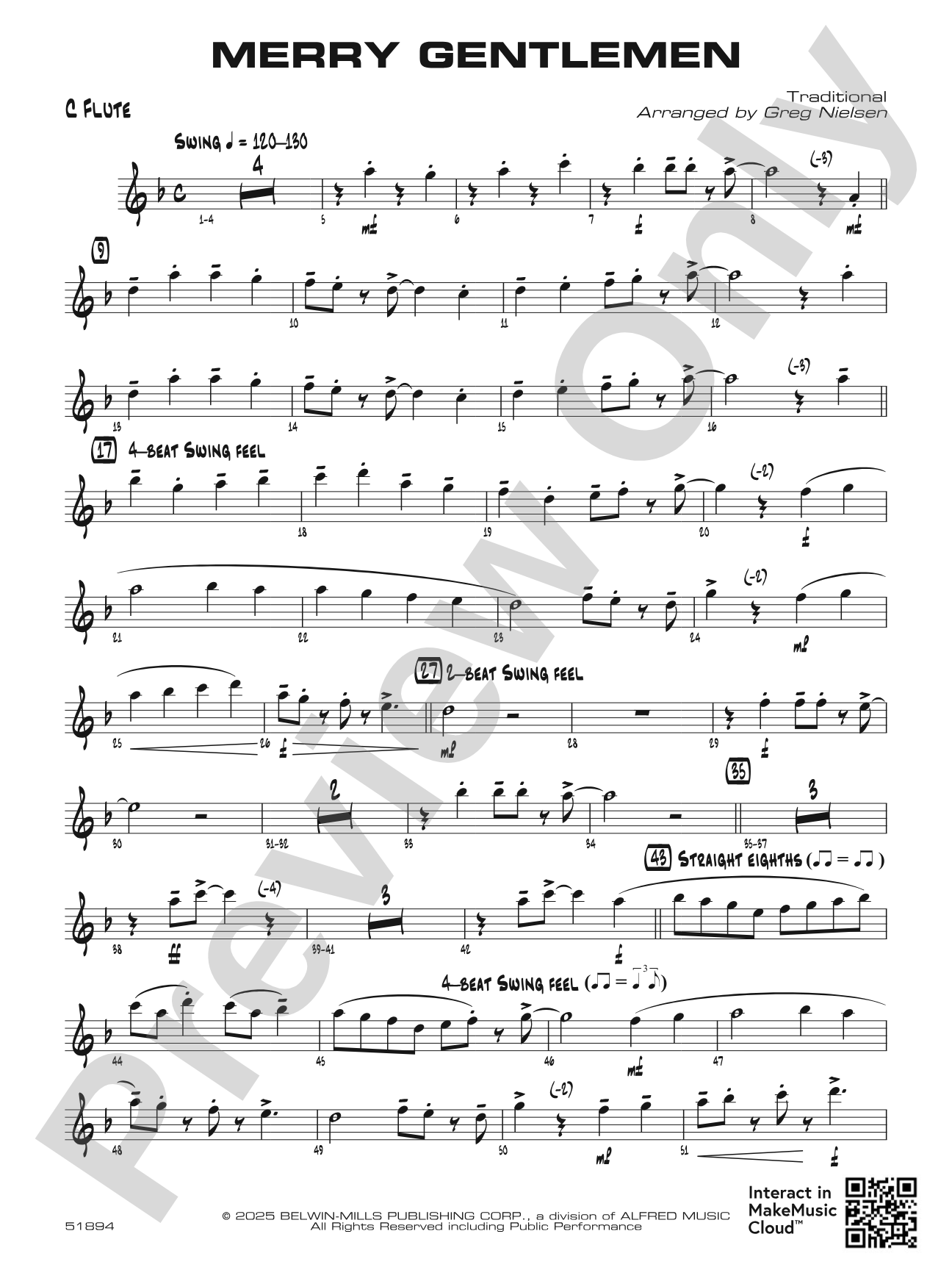 Merry Gentlemen: Flute