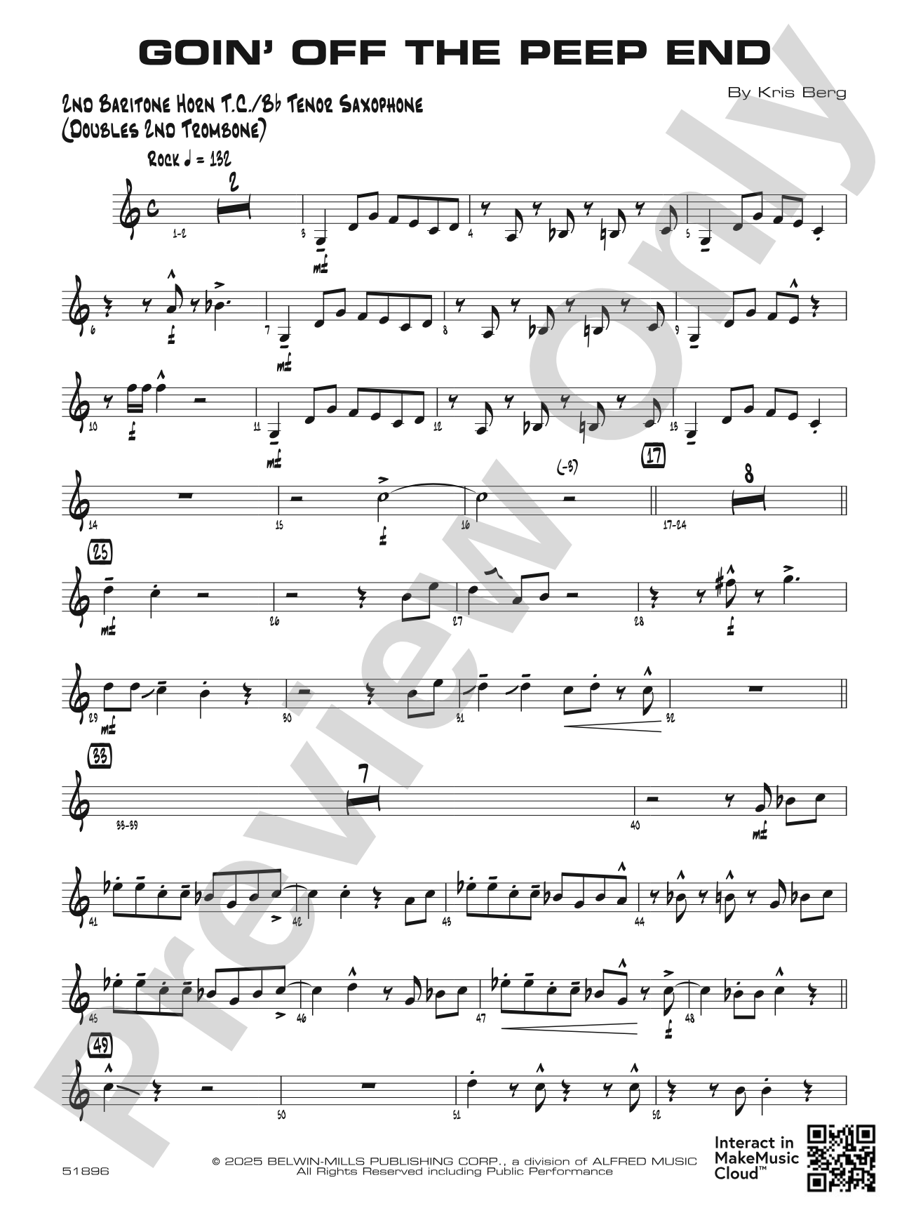 Goin' off the Peep End: 2nd Baritone T.C.