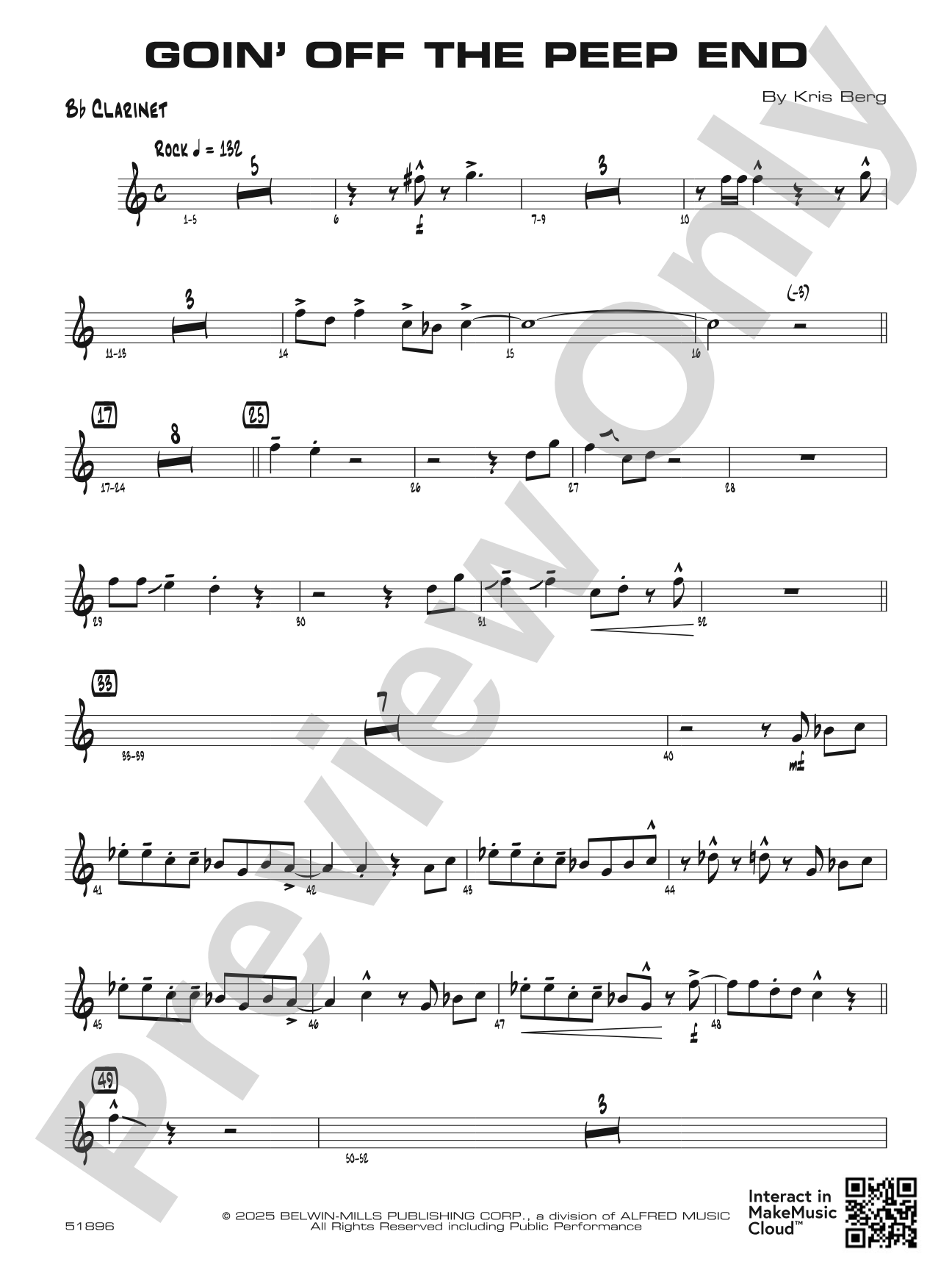 Goin' off the Peep End: 1st B-flat Clarinet