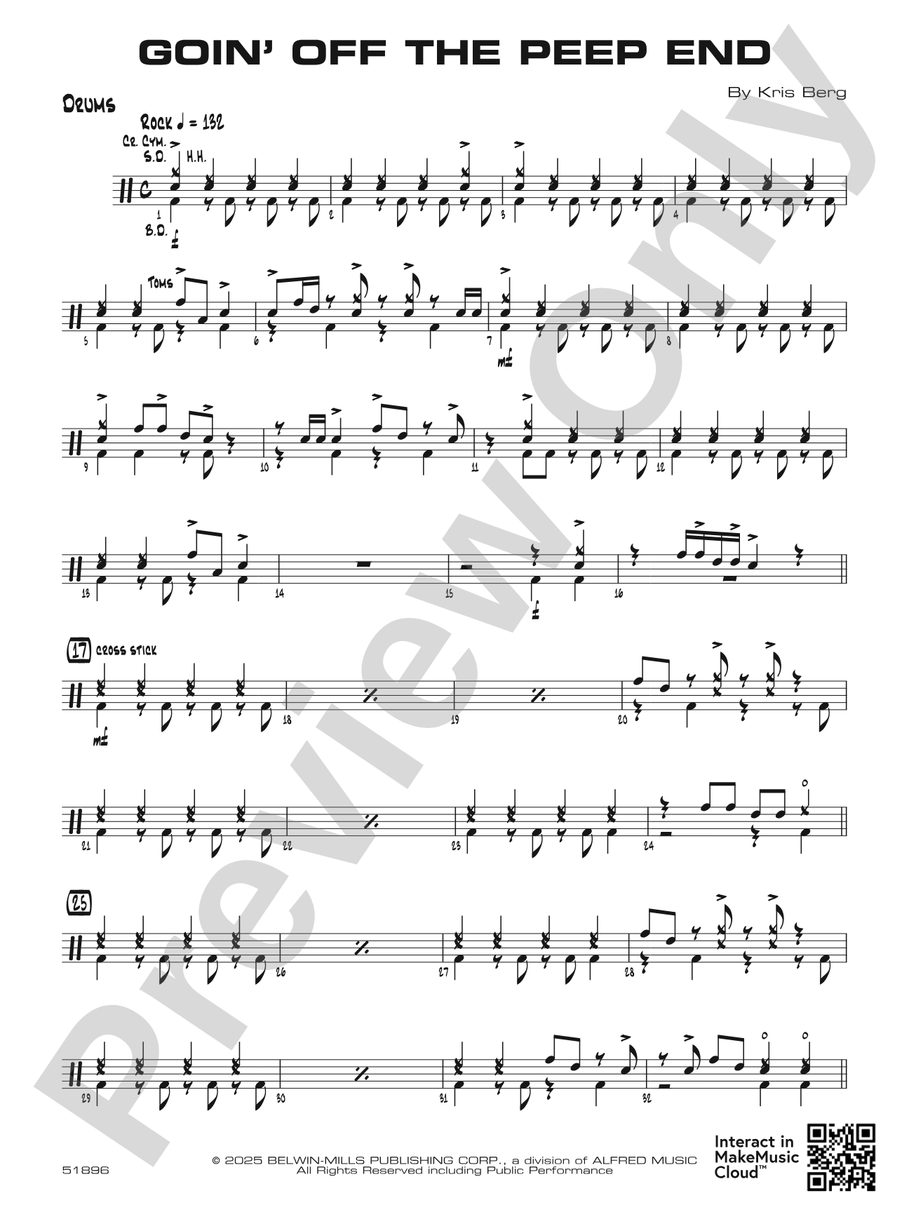 Goin' off the Peep End: Drums