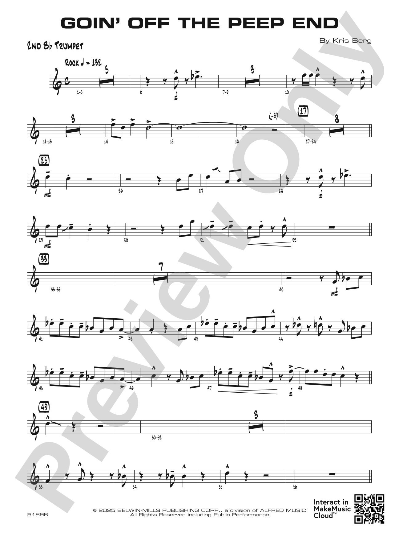 Goin' off the Peep End: 2nd B-flat Trumpet