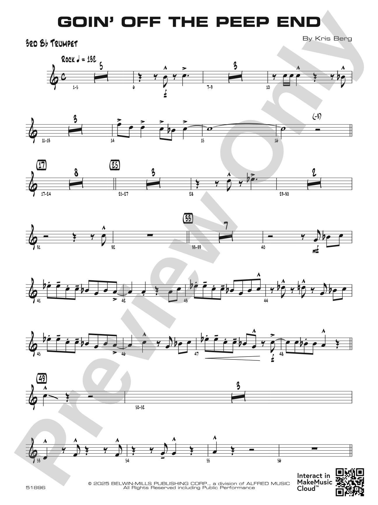 Goin' off the Peep End: 3rd B-flat Trumpet